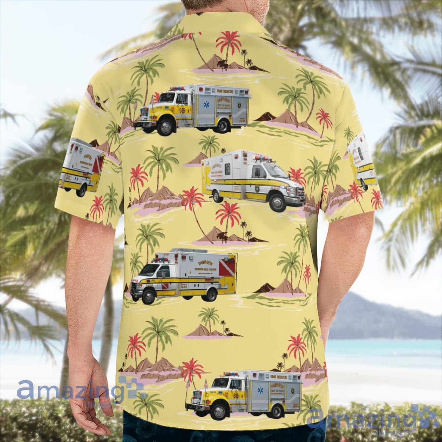 Middletown New Jersey Fairview First Aid & Rescue Squad Gift For Summer Hawaiian Shirt image Middletown New Jersey Fairview First Aid & Rescue Squad Gift For Summer Hawaiian Shirt Product Photo 4