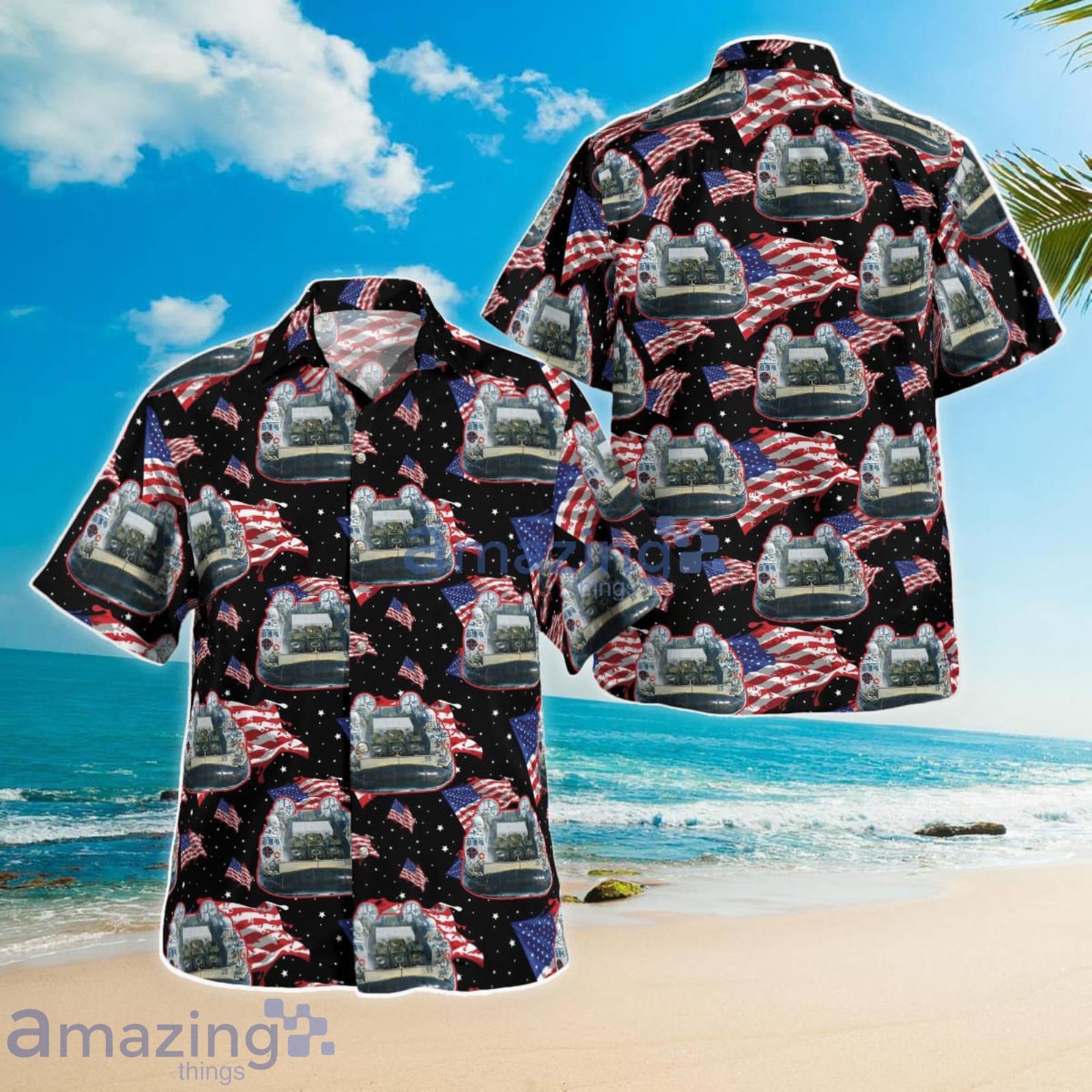 Military Landing Craft Air Cushion (LCAC) 4th Of July Summer Gift Hawaiian Shirt Product Photo 1