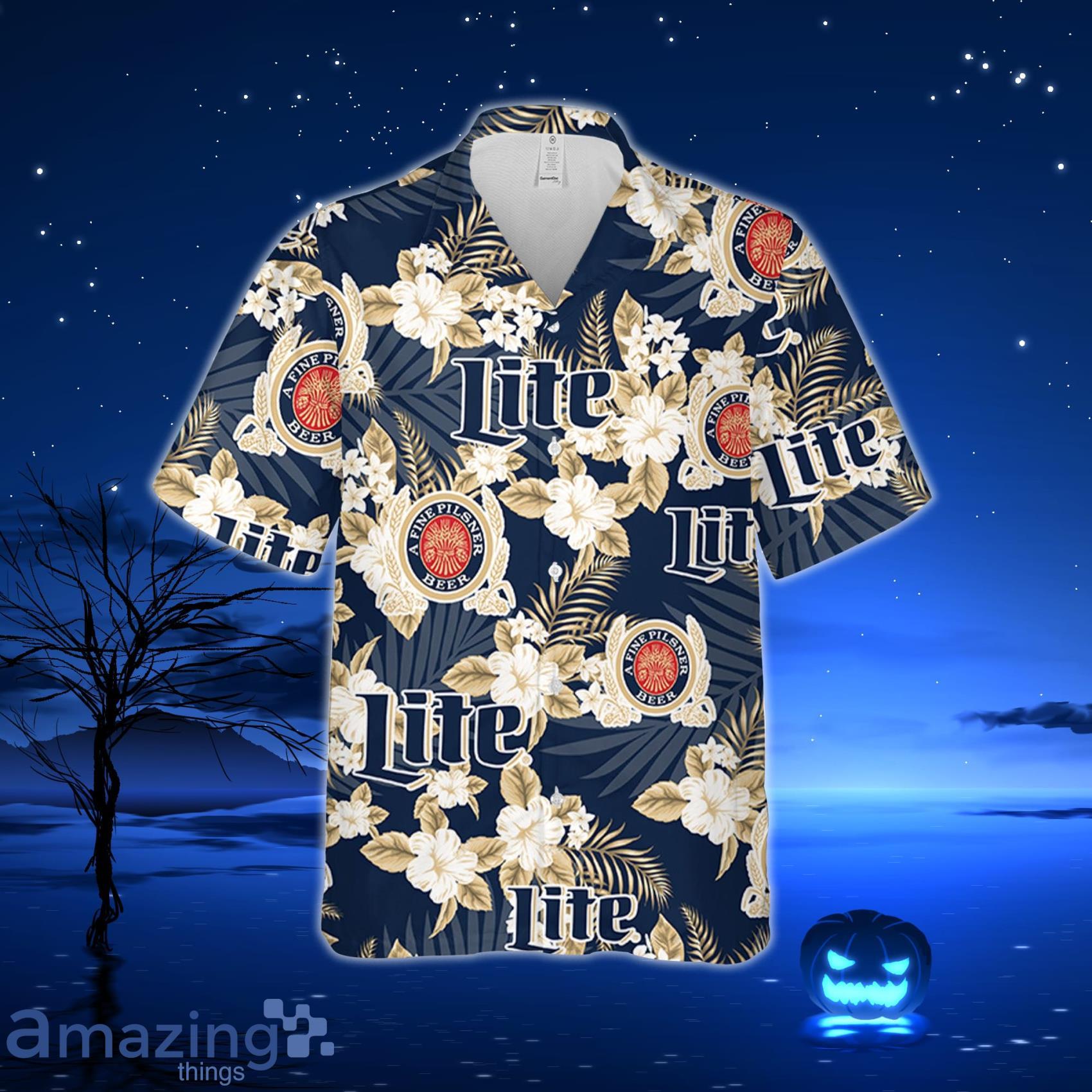 Miller Lite Lover Beer Aloha Hawaiian Shirt - Custom Printed Hawaii Shirt