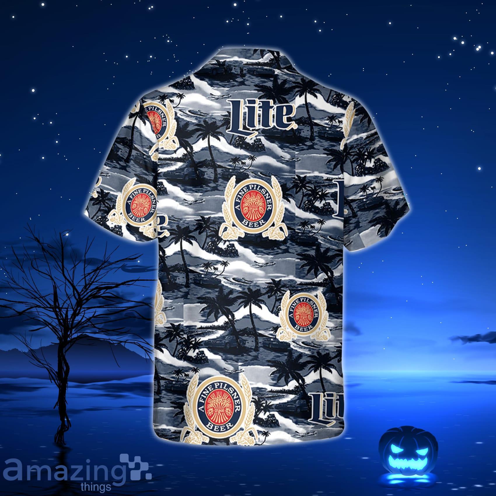 Miller Lite Hawaiian Beach Pattern Shirt, Hawaii Beer Shirt, Miller Lite  Hawaiian Summer Shirt, Miller Lite Aloha Shirt - Trendy Aloha