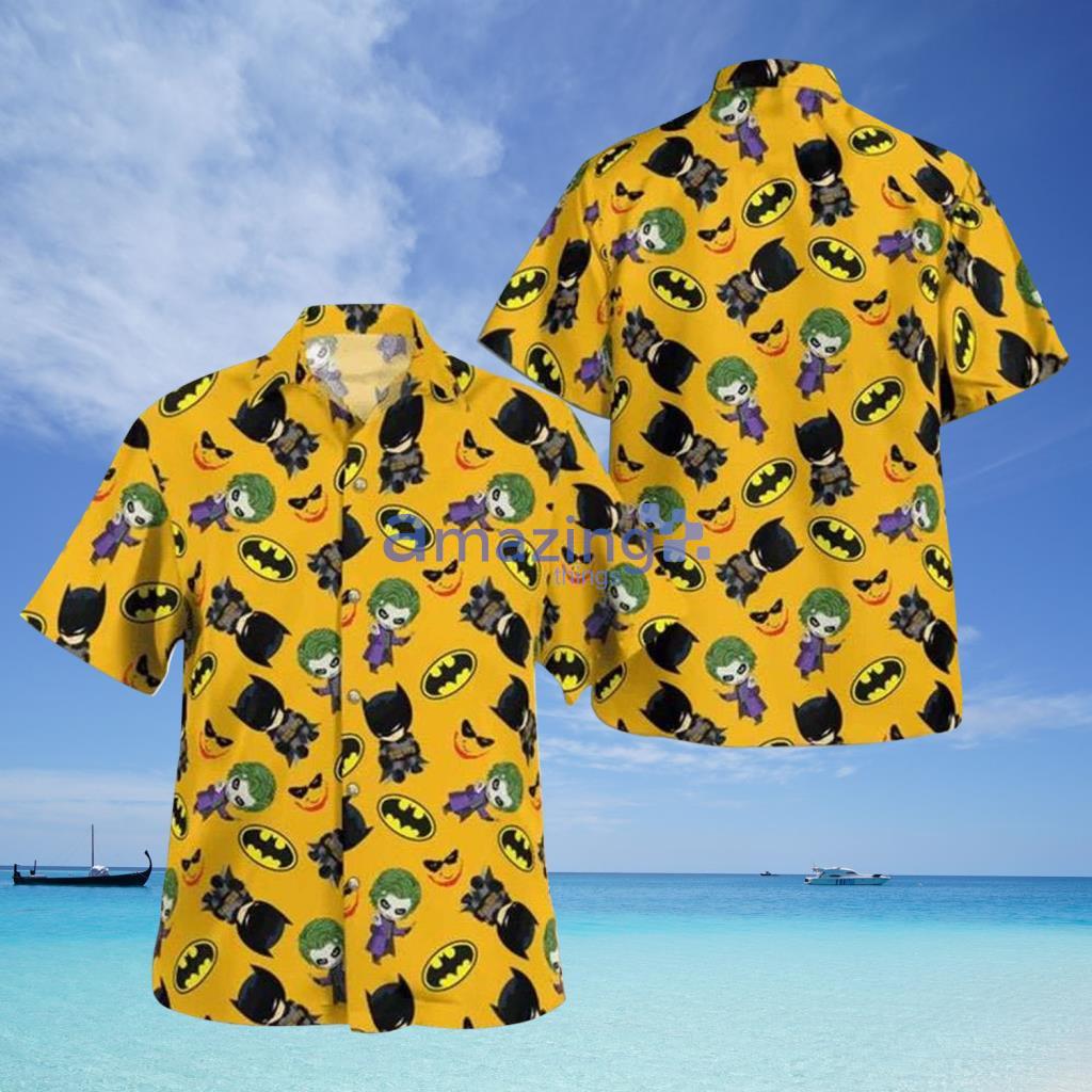 Mini Batman And Joker Hawaiian Shirt - Mini Batman And Joker Hawaiian Shirt