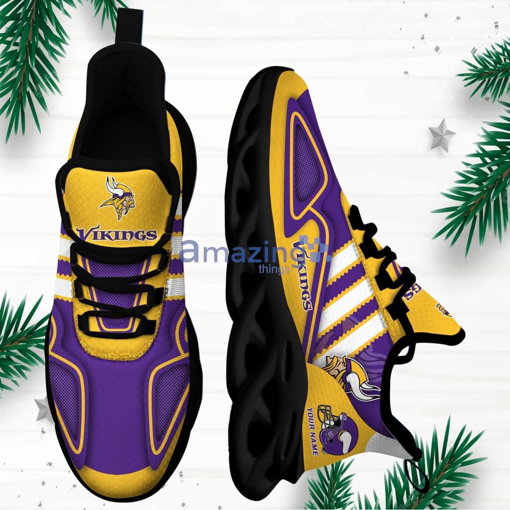 Minnesota Vikings NFL Custom Name Football Max Soul Shoes For Fans - Minnesota Vikings NFL Custom Name Football Max Soul Shoes For Fans