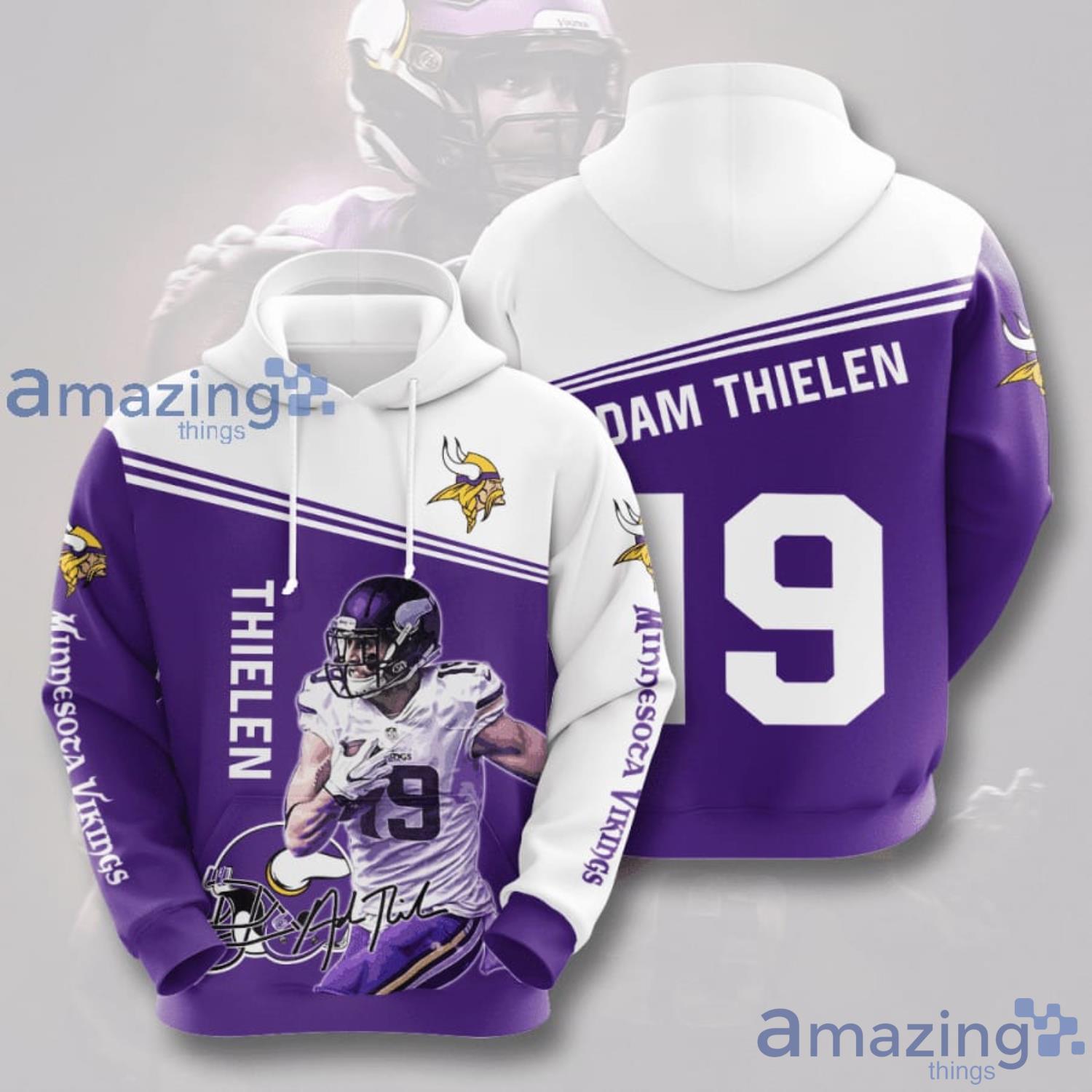 Minnesota Vikings Thielen Fans 3D Hoodie Product Photo 1 Minnesota Vikings Thielen Fans 3D Hoodie Product Photo 1