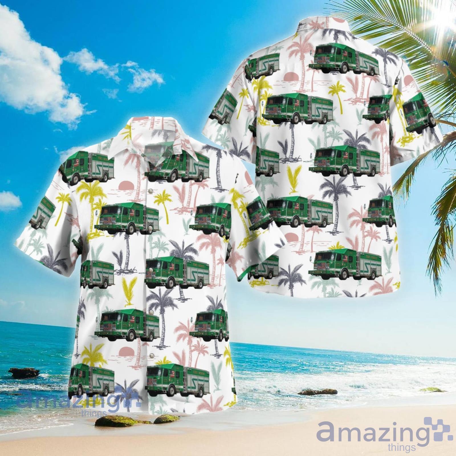Minoa New York Minoa Fire Department Hawaiian Shirt Summer Gift For Men And Women Product Photo 1