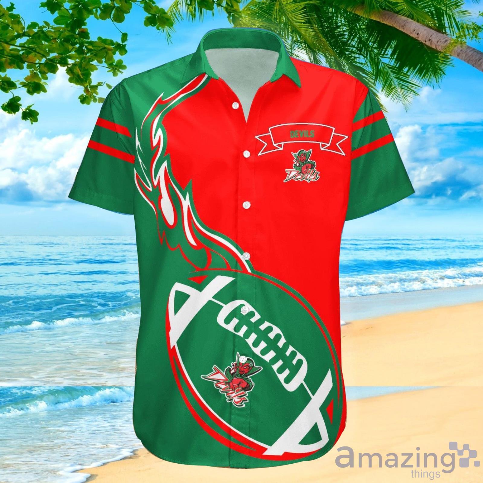 Mississippi Valley State Delta Devils Ncaa Flame Ball Hawaiian Shirt For Fans Product Photo 1
