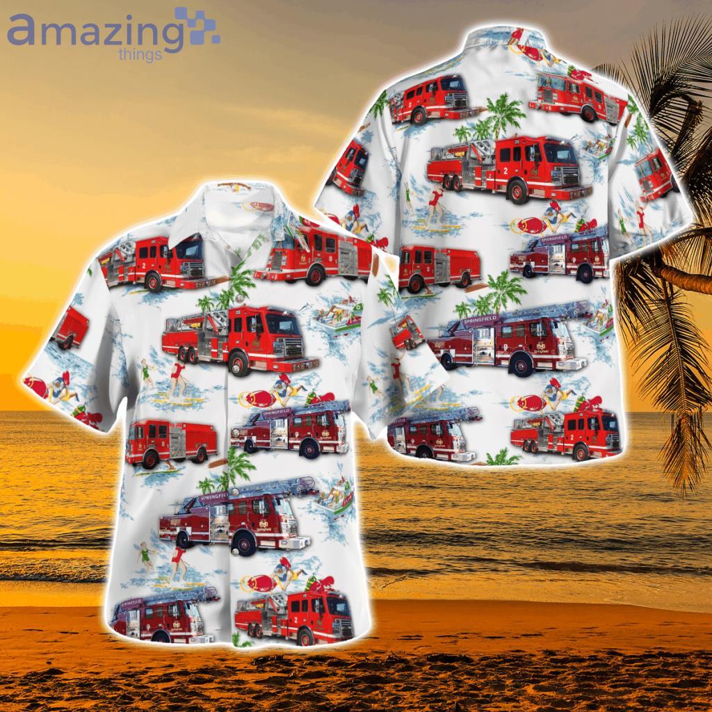 Missouri, Springfield Fire Department Hawaiian Shirt - DLMP1210BC03 Missouri, Springfield Fire Department Hawaiian Shirt
