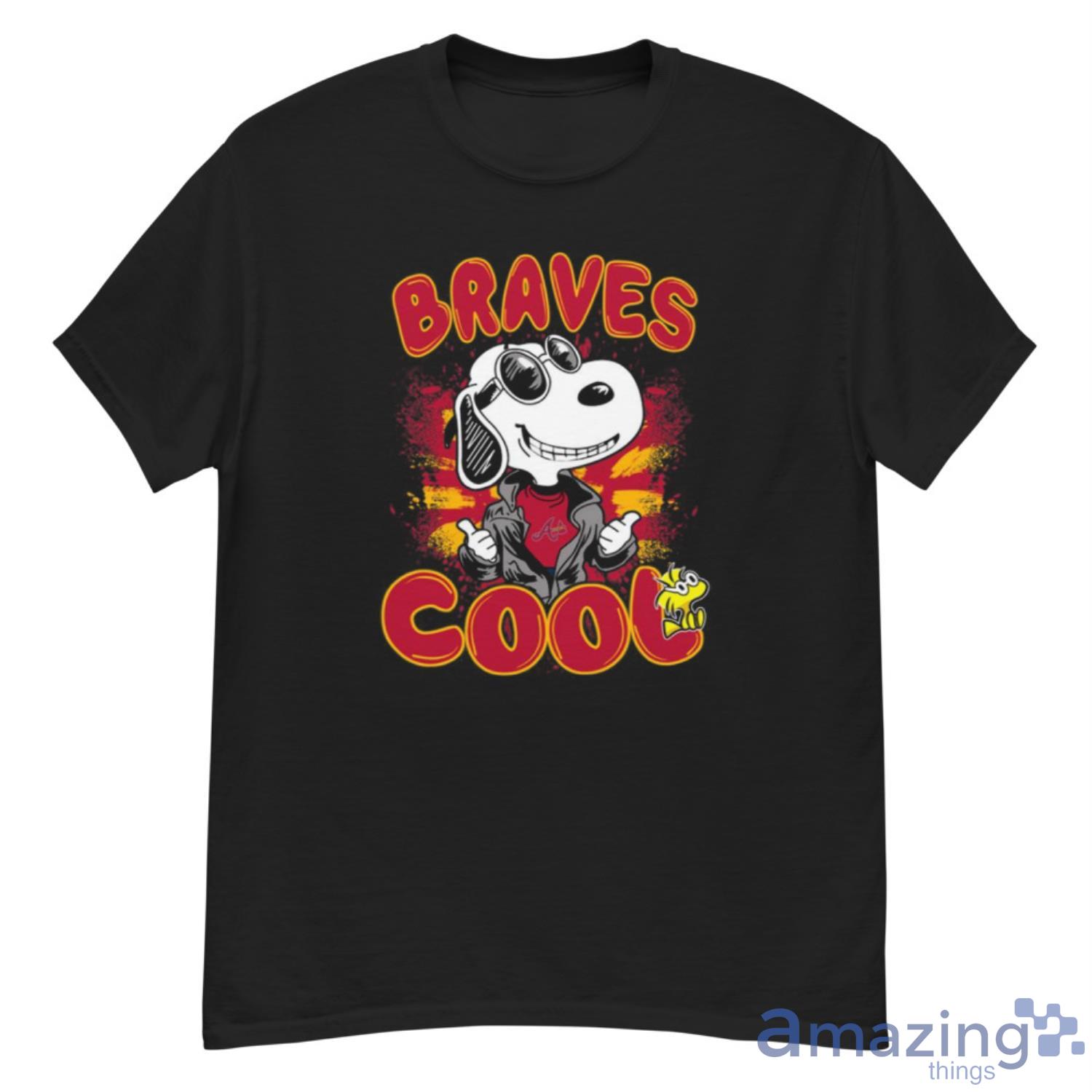 MLB Baseball Atlanta Braves Cool Snoopy Shirt T Shirt - G500 Men’s Classic T-Shirt