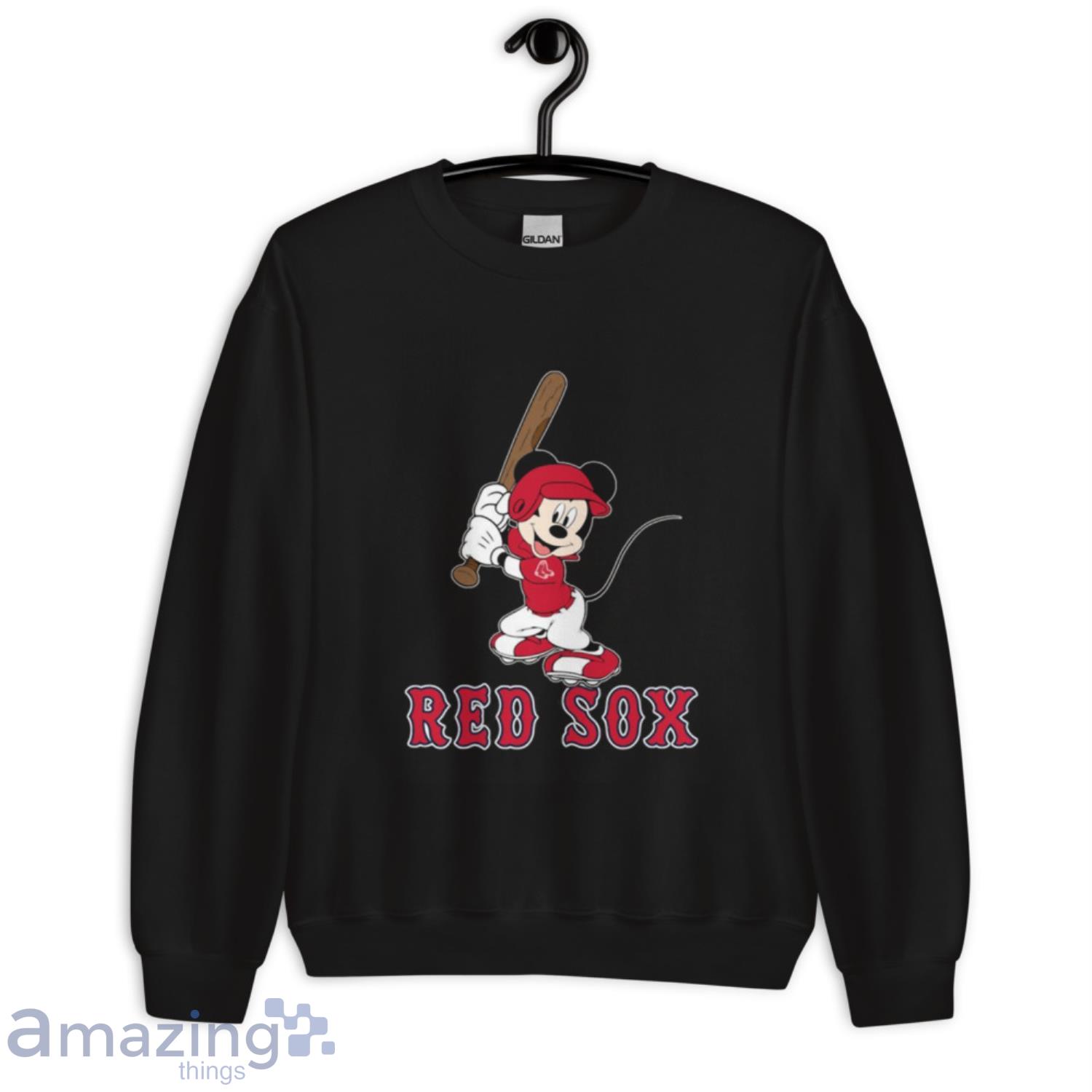 MLB Baseball Boston Red Sox Cheerful Mickey Mouse Shirt