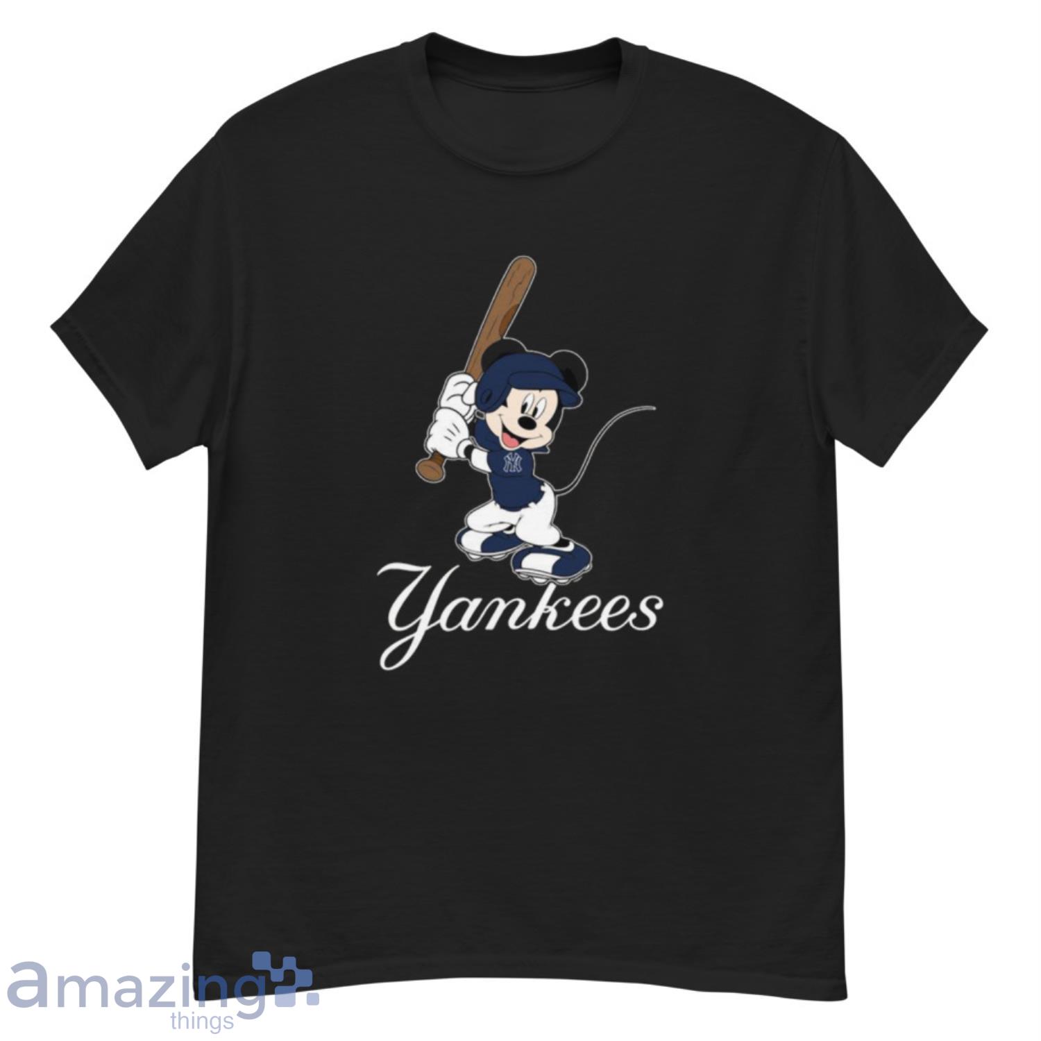 MLB Baseball New York Yankees Cheerful Mickey Disney Shirt