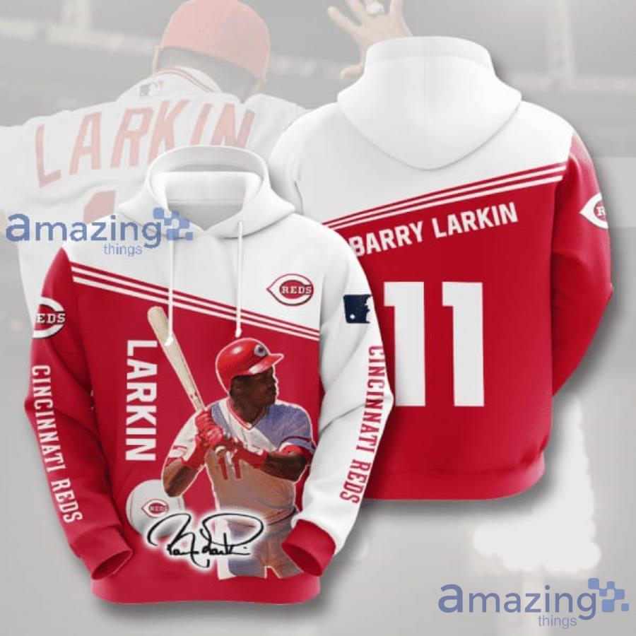 MLB Cincinnati Reds Larkin Fans 3D Hoodie Product Photo 1 MLB Cincinnati Reds Larkin Fans 3D Hoodie Product Photo 1