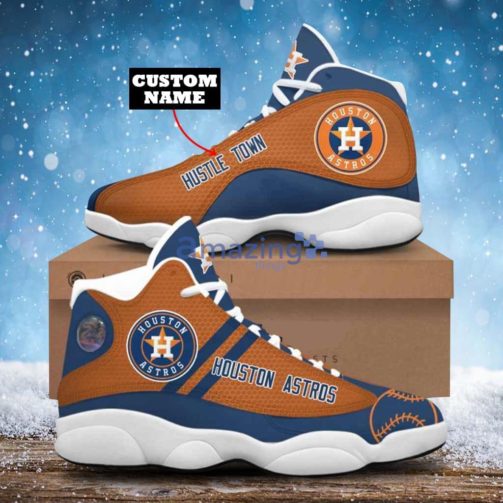 MLB Houston Astros Air Jordan 13 Custom Name Shoes Sneaker