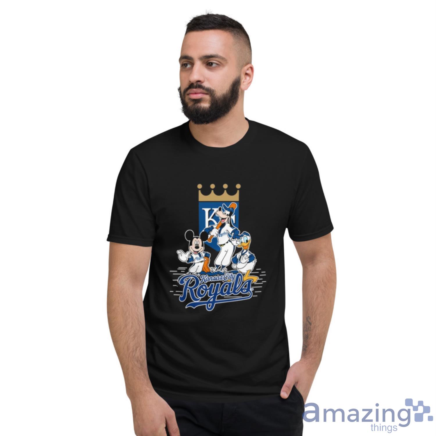 MLB Kansas City Royals Mickey Mouse Donald Duck Goofy Baseball T Shirt T  Shirt