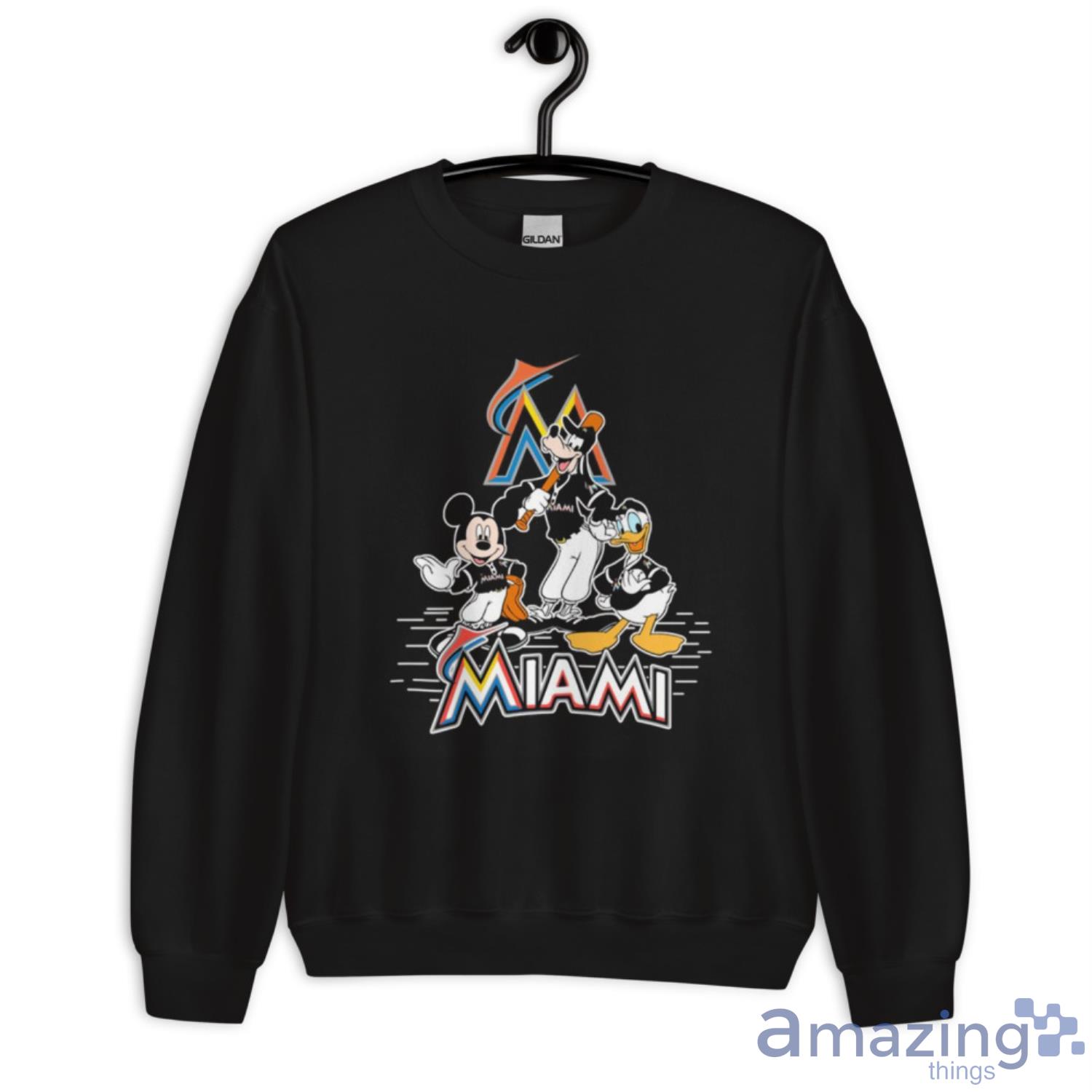 Miami Marlins Mickey Donald And Goofy Baseball Unisex Jersey Tee 