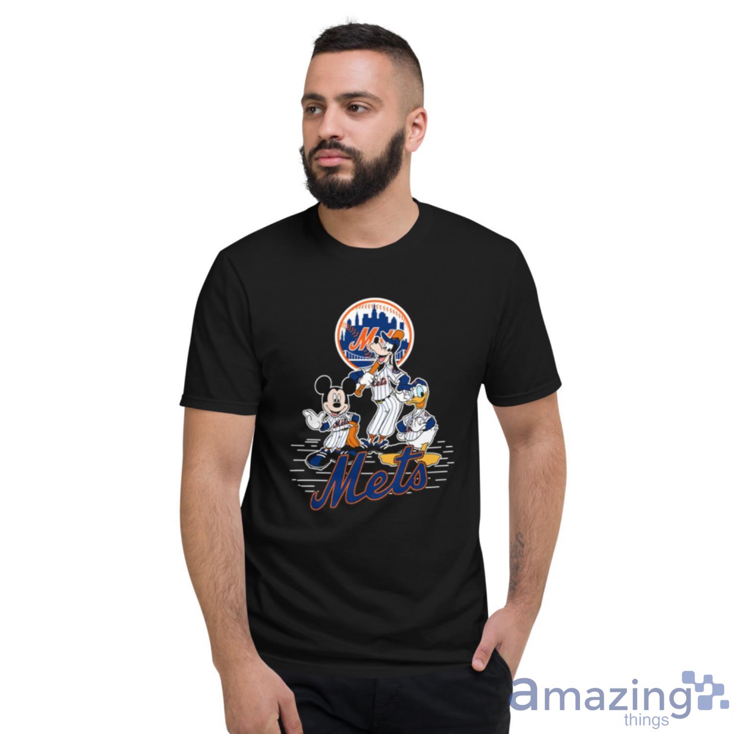 Mickey Goofy Donald Black Baseball Jersey