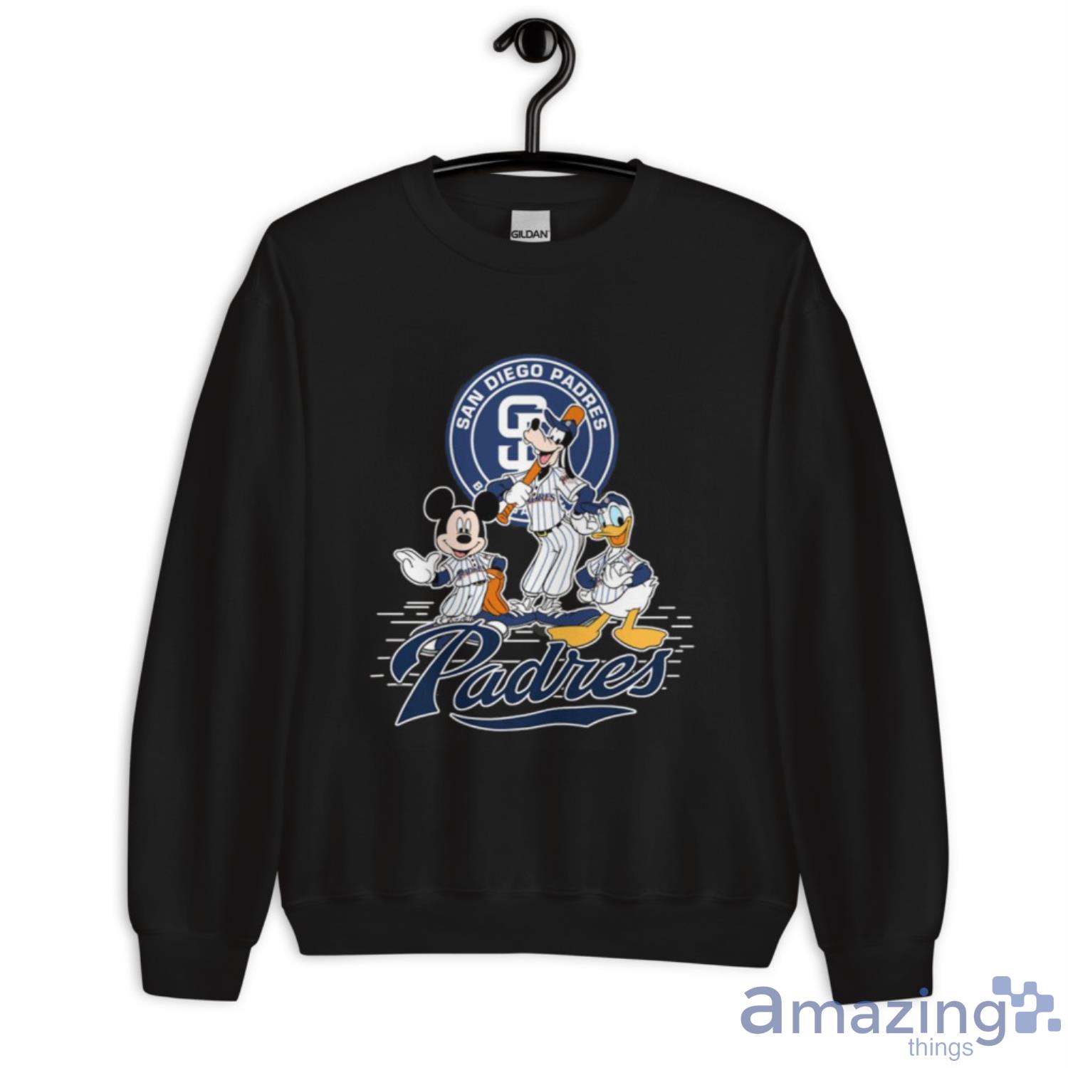 San Diego Padres Mickey Donald And Goofy Baseball Youth T-Shirt 