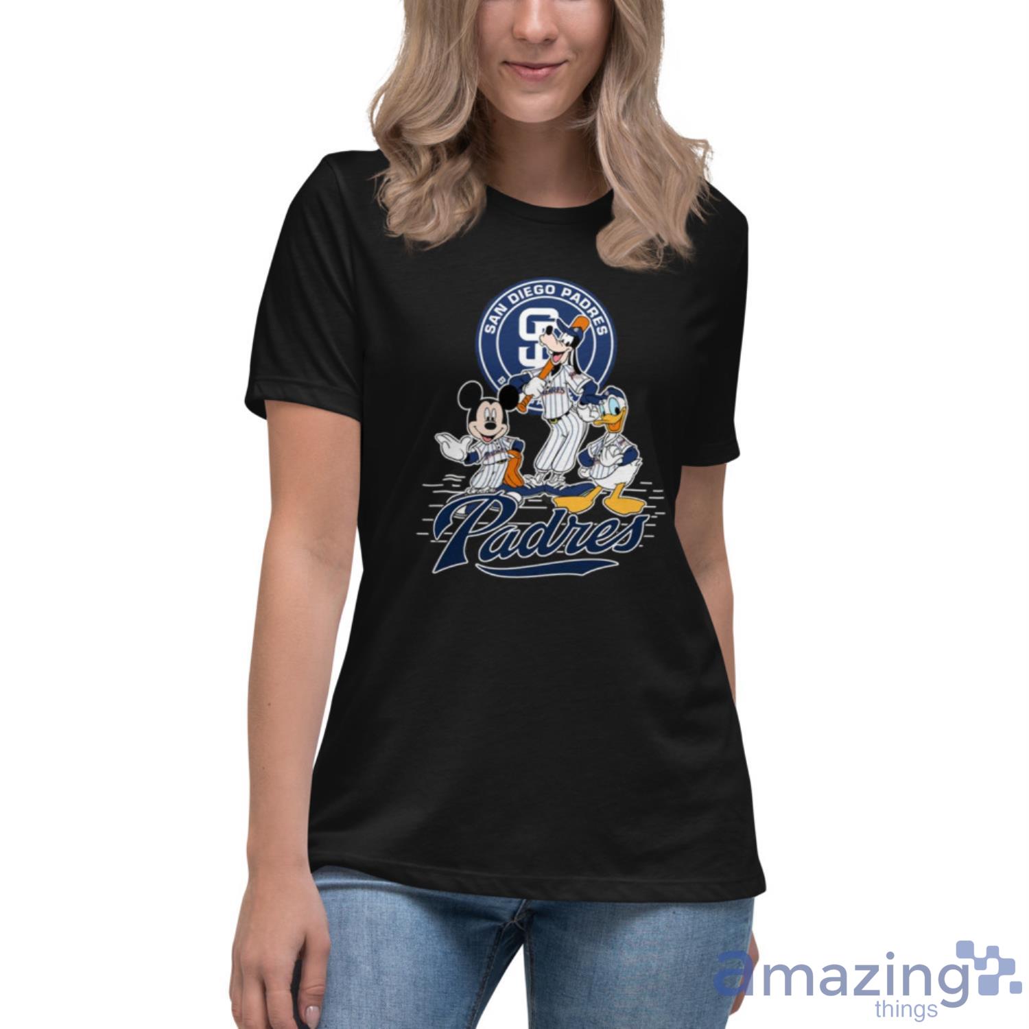 MLB San Diego Padres Mickey Mouse Donald Duck Goofy Baseball T Shirt Youth  T-Shirt