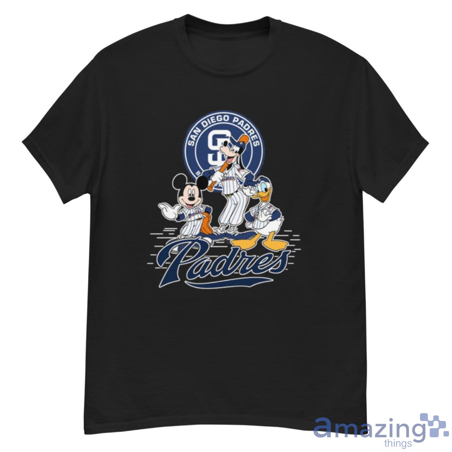 MLB San Diego Padres Mickey Mouse Donald Duck Goofy Baseball T Shirt T Shirt - G500 Men’s Classic T-Shirt