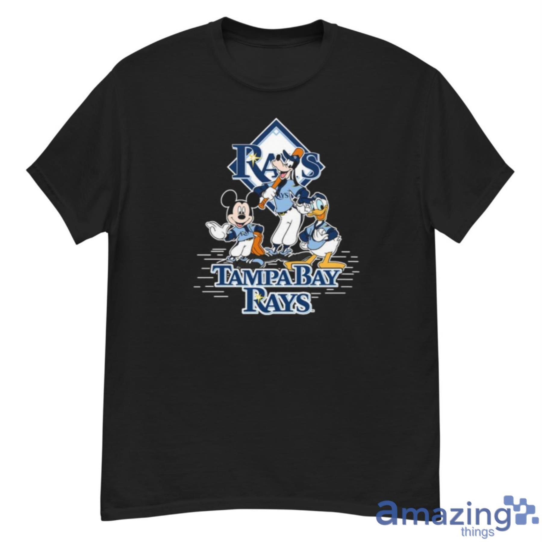 MLB Tampa Bay Rays Mickey Mouse Donald Duck Goofy Baseball T Shirt