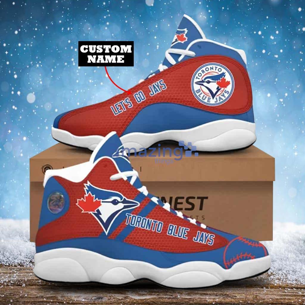 MLB Toronto Blue Jays Air Jordan 13 Custom Name Shoes Sneaker For Fans