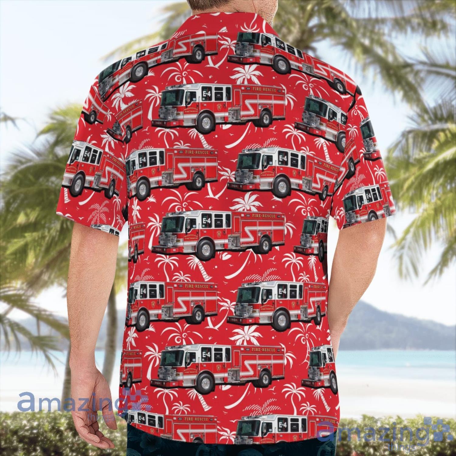 Mooresville Fire Rescue North Carolina Gift For Summer Hawaiian Shirt image Mooresville Fire-Rescue North Carolina Gift For Summer Hawaiian Shirt Product Photo 4