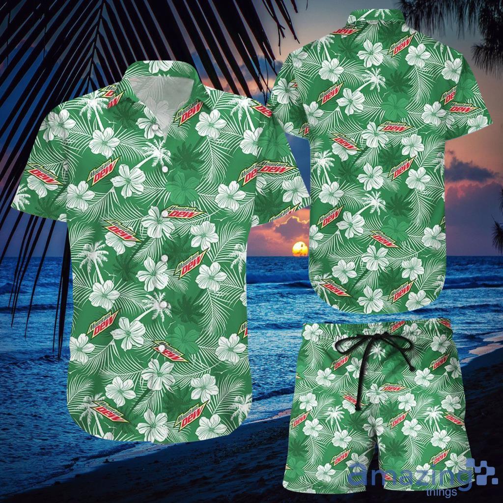 Moutain Dew Tropical Aloha Hawaiian Shirt And Short - Moutain Dew Tropical Aloha Hawaiian Shirt And Short