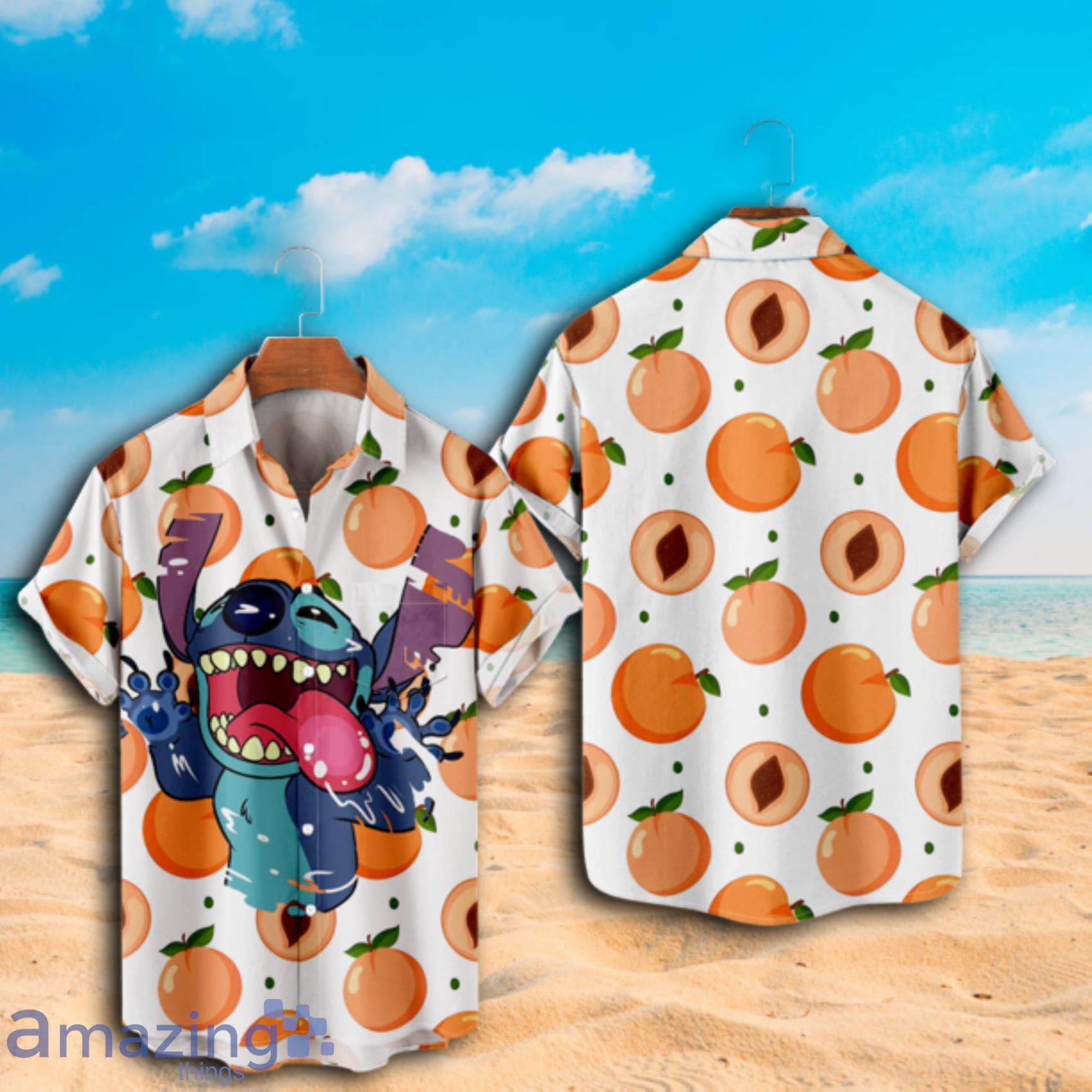 Movies Lilo & Stitch Fruits Short Sleeve Hawaiian Short Product Photo 1