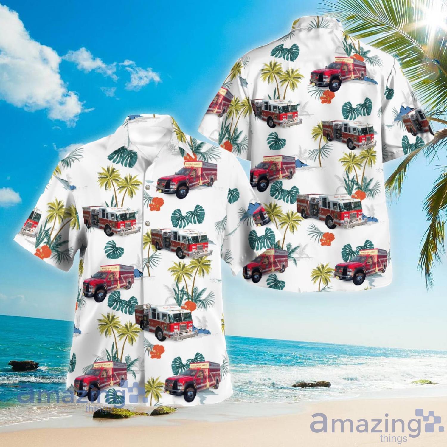 Mtn. Lakes Vol Fire Department Mountain Lakes New Jersey Gift For Summer Hawaiian Shirt Product Photo 1