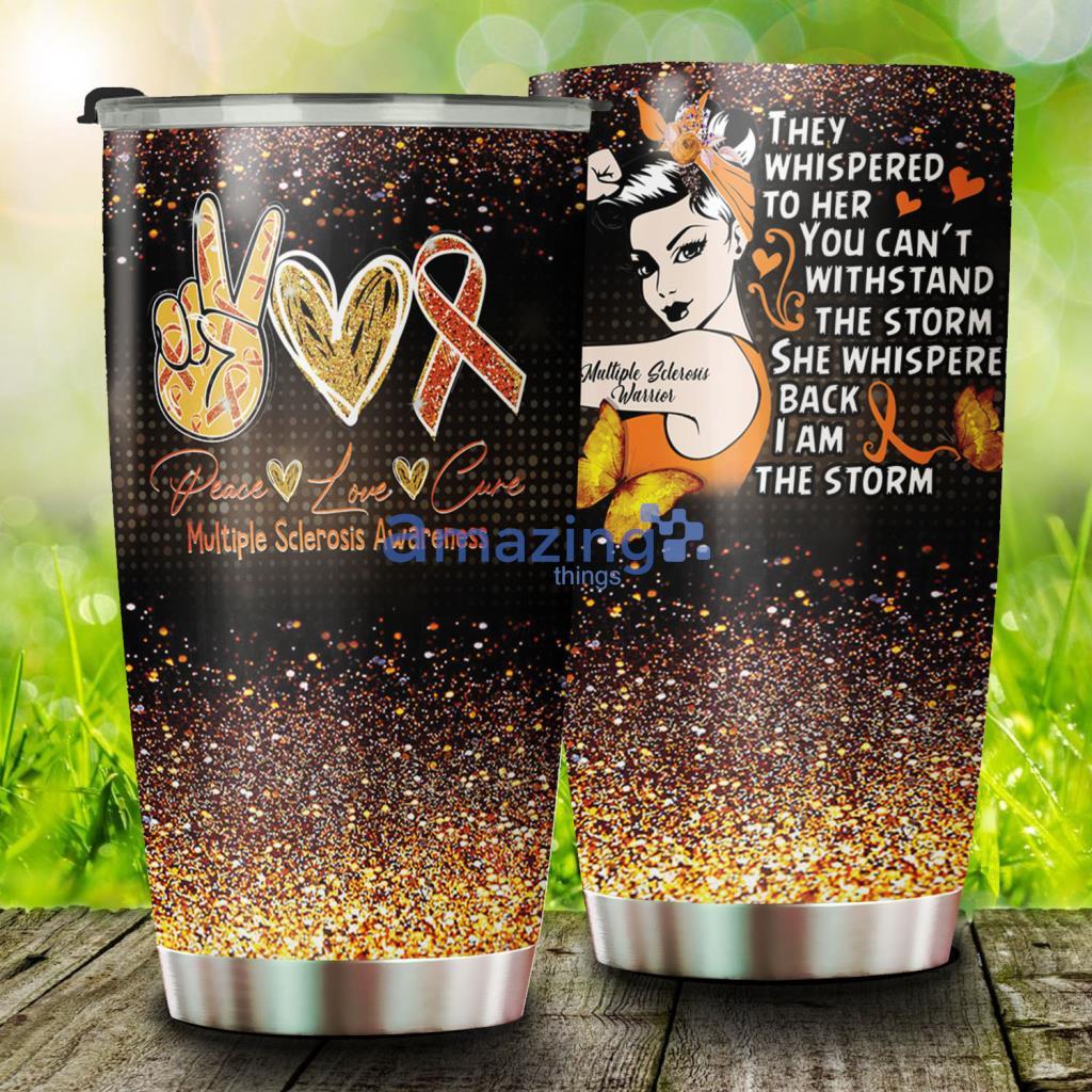 Multiple Sclerosis Awareness Stainless Steel Tumbler - Multiple Sclerosis Awareness Stainless Steel Tumbler