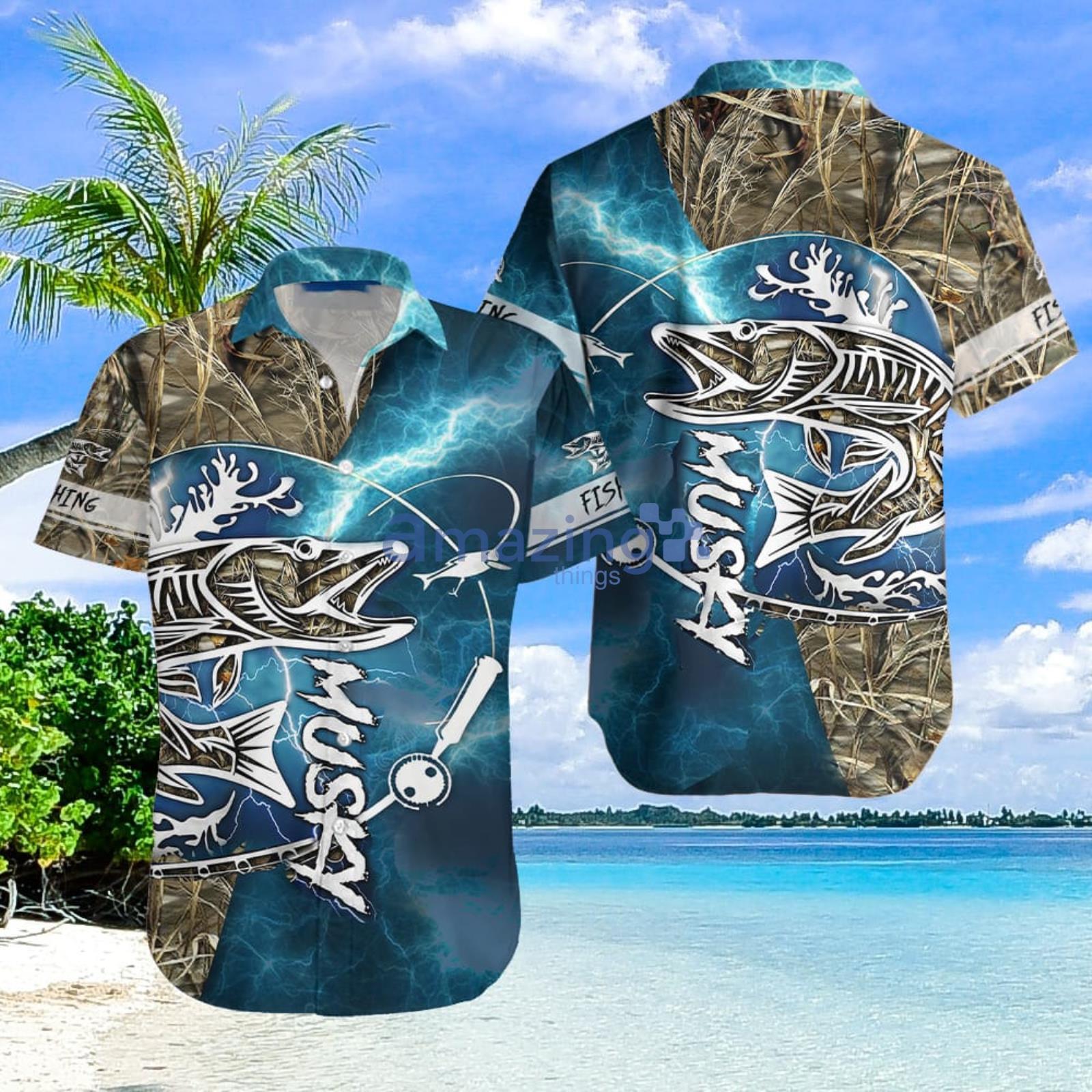 Musky Fishing Aloha Hawaiian Shirt Summer Gift For Men And Women Product Photo 1