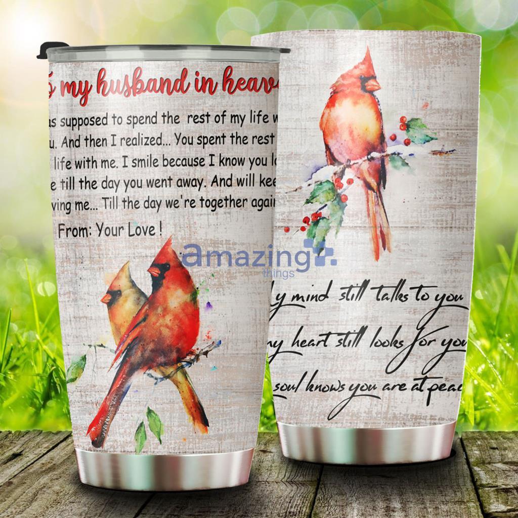 My Soul Knows You Are At Peace, Cardinal Stainless Steel Tumbler - My Soul Knows You Are At Peace, Cardinal Stainless Steel Tumbler