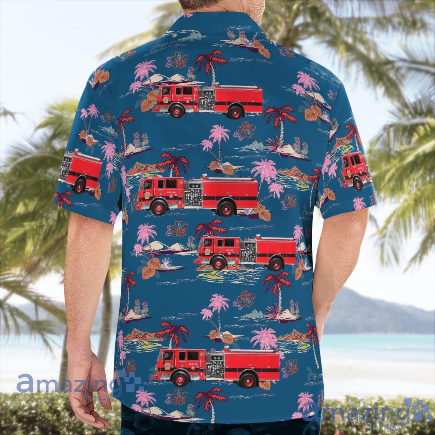 Nashua New Hampshire Nashua Fire Rescue Aloha Summer Gift Hawaiian Shirt image Nashua New Hampshire Nashua Fire Rescue Aloha Summer Gift Hawaiian Shirt Product Photo 4