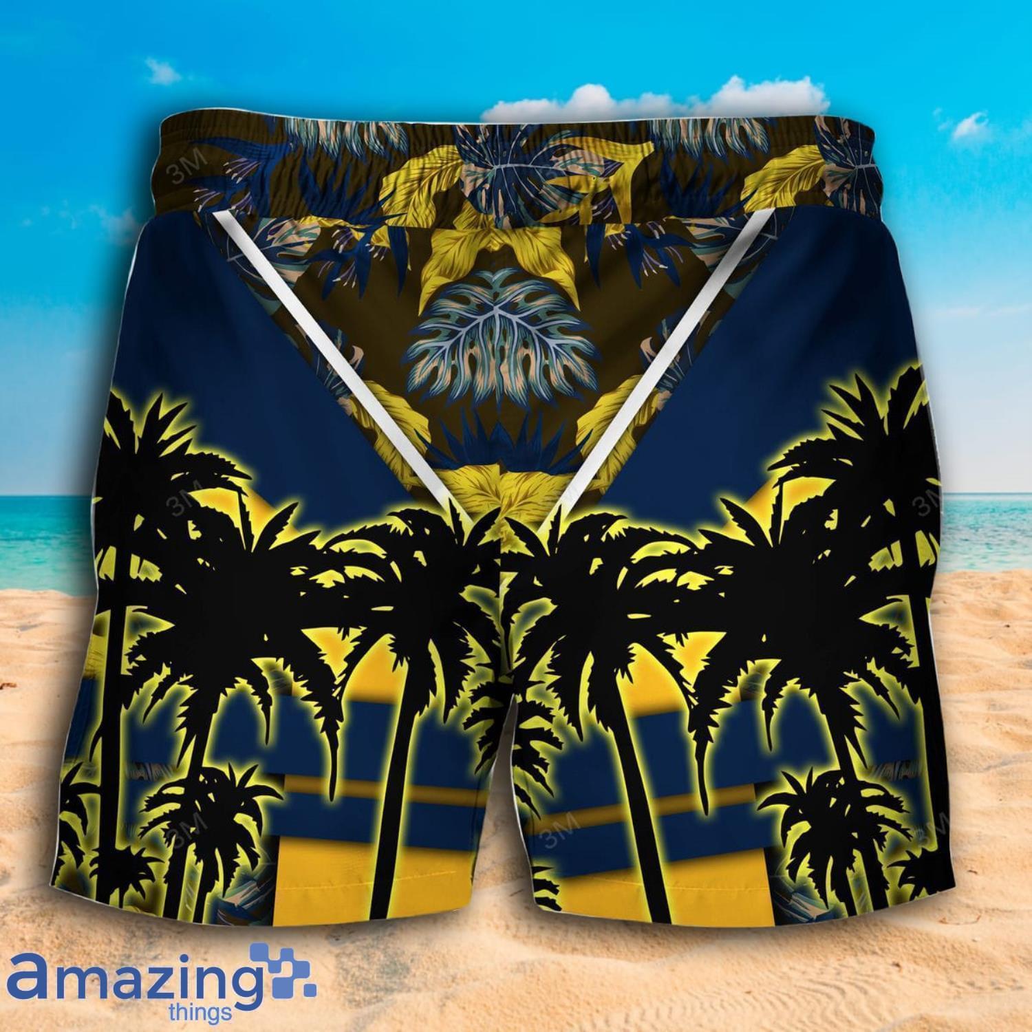 Nashville Predators NHL Coconut Tree And Tropical Pattern Hawaiian Shirt And Shorts image Nashville Predators NHL Coconut Tree And Tropical Pattern Hawaiian Shirt And Shorts Product Photo 5