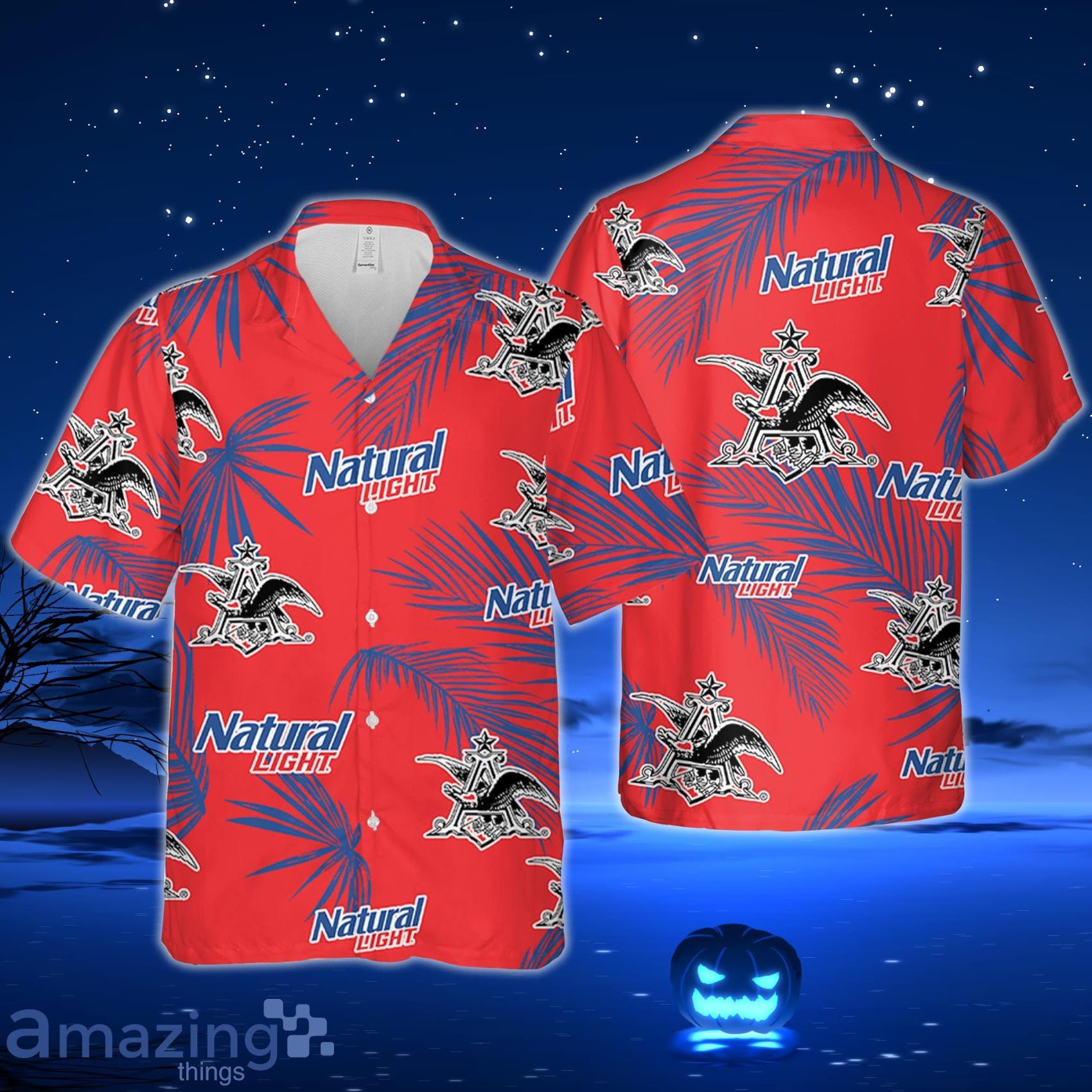 Miller Lite Hawaiian Palm Leaves Pattern Shirt, Beer Summer Party Hawaiian  Shirt, Schlitz Beer Shirt - Trendy Aloha