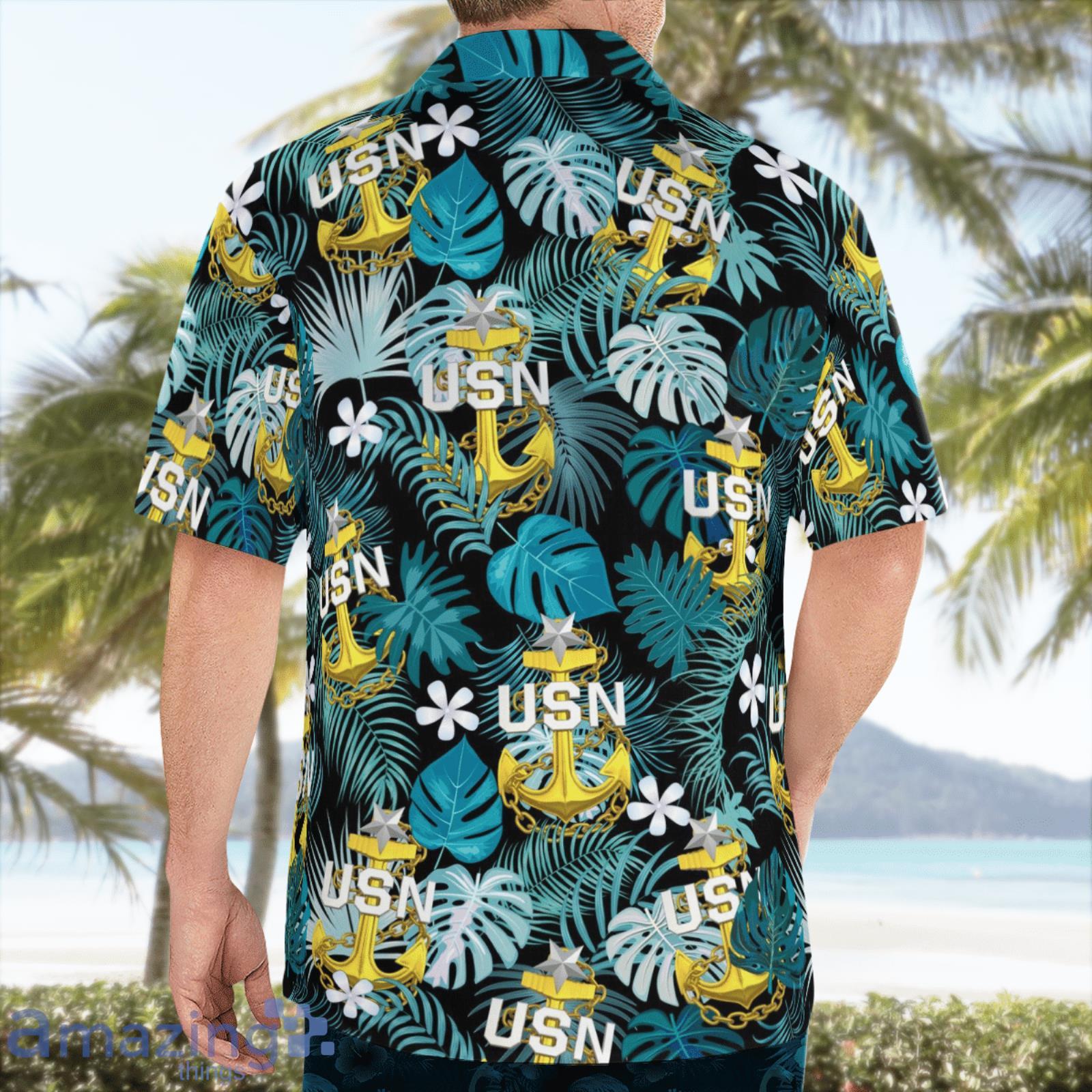 Navy Senior Chief Anchor Summer Gift Hawaiian Shirt image Navy Senior Chief Anchor Summer Gift Hawaiian Shirt Product Photo 2