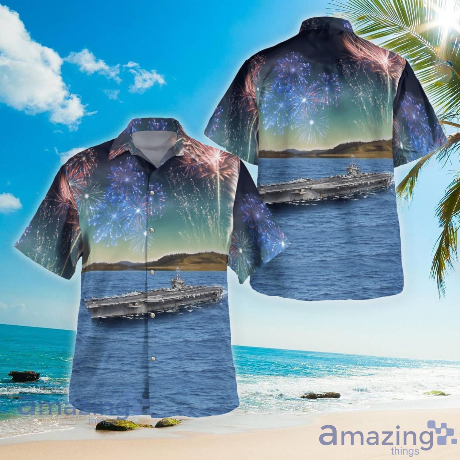 CLASS HAWAII Shirt Navy Blue