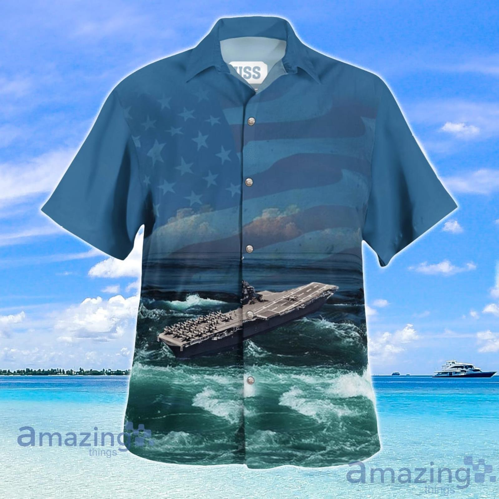 CLASS HAWAII Shirt Navy Blue