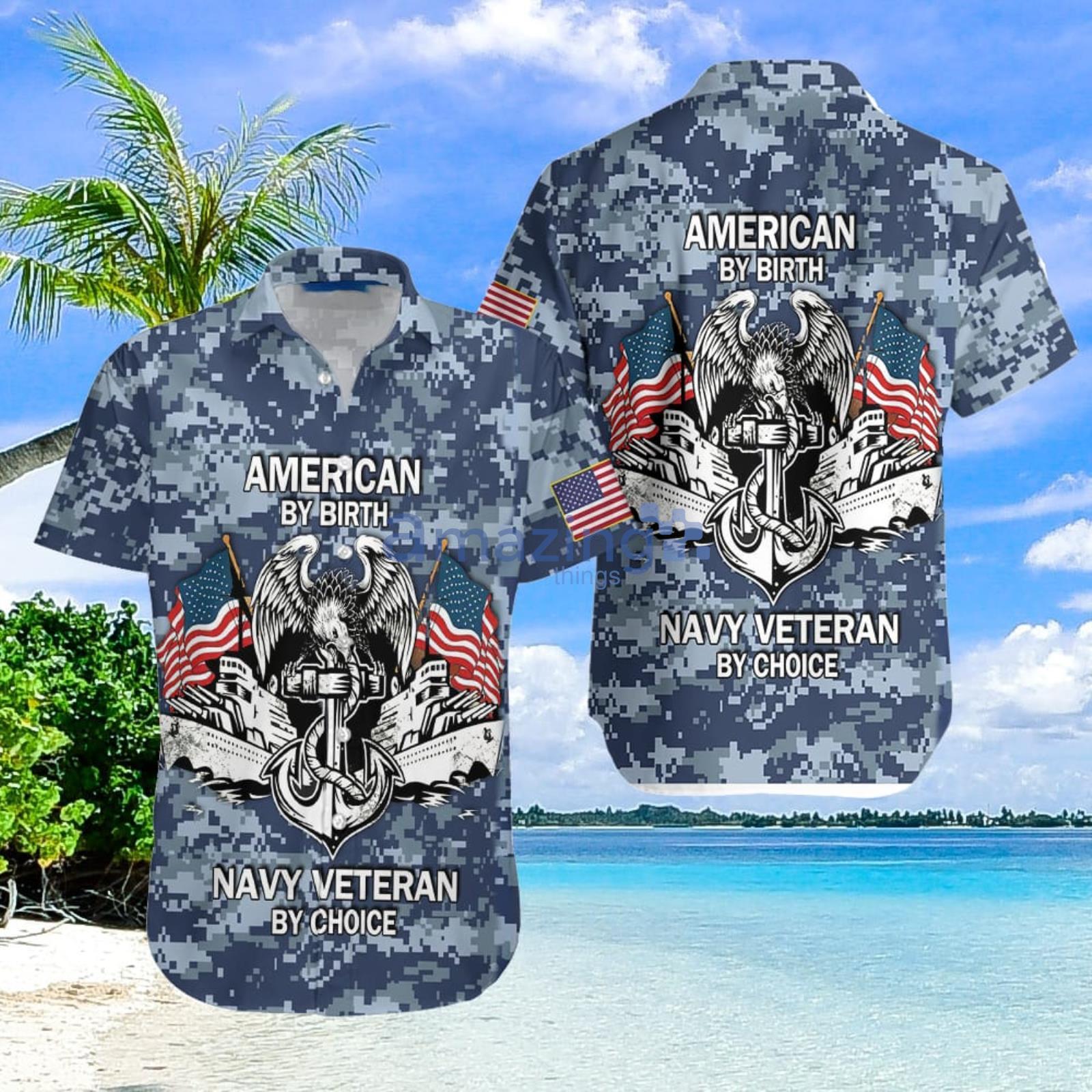 Navy Veteran Aloha Hawaiian Shirt Summer Gift For Men And Women Product Photo 1