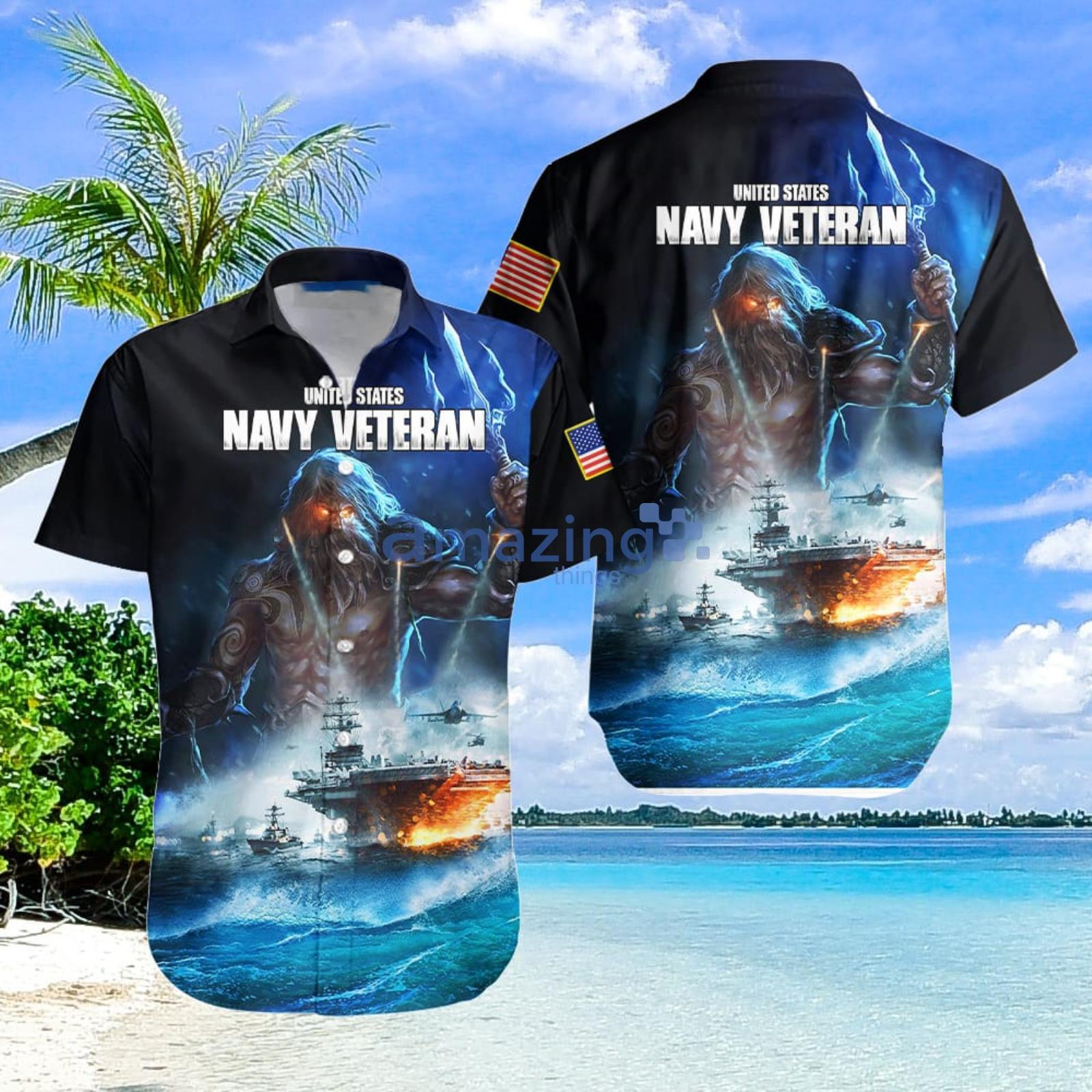 Navy Veterans Aloha Hawaiian Shirt Summer Gift For Men And Women Product Photo 1