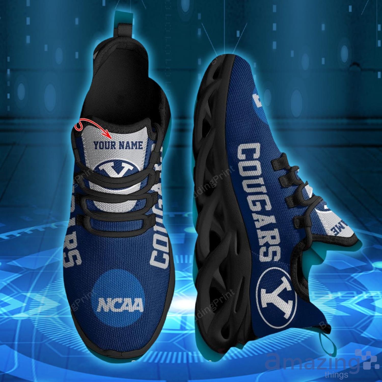 NCAA BYU Cougars Personalized Max Soul Shoes Sport Shoes For Fans Product Photo 1