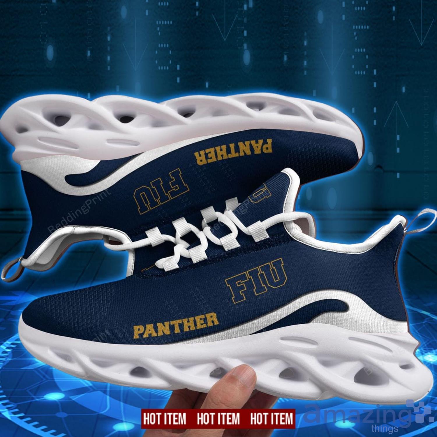 NCAA FIU Panthers White Blue Max Soul Shoes Sport Shoes For Fans Product Photo 1
