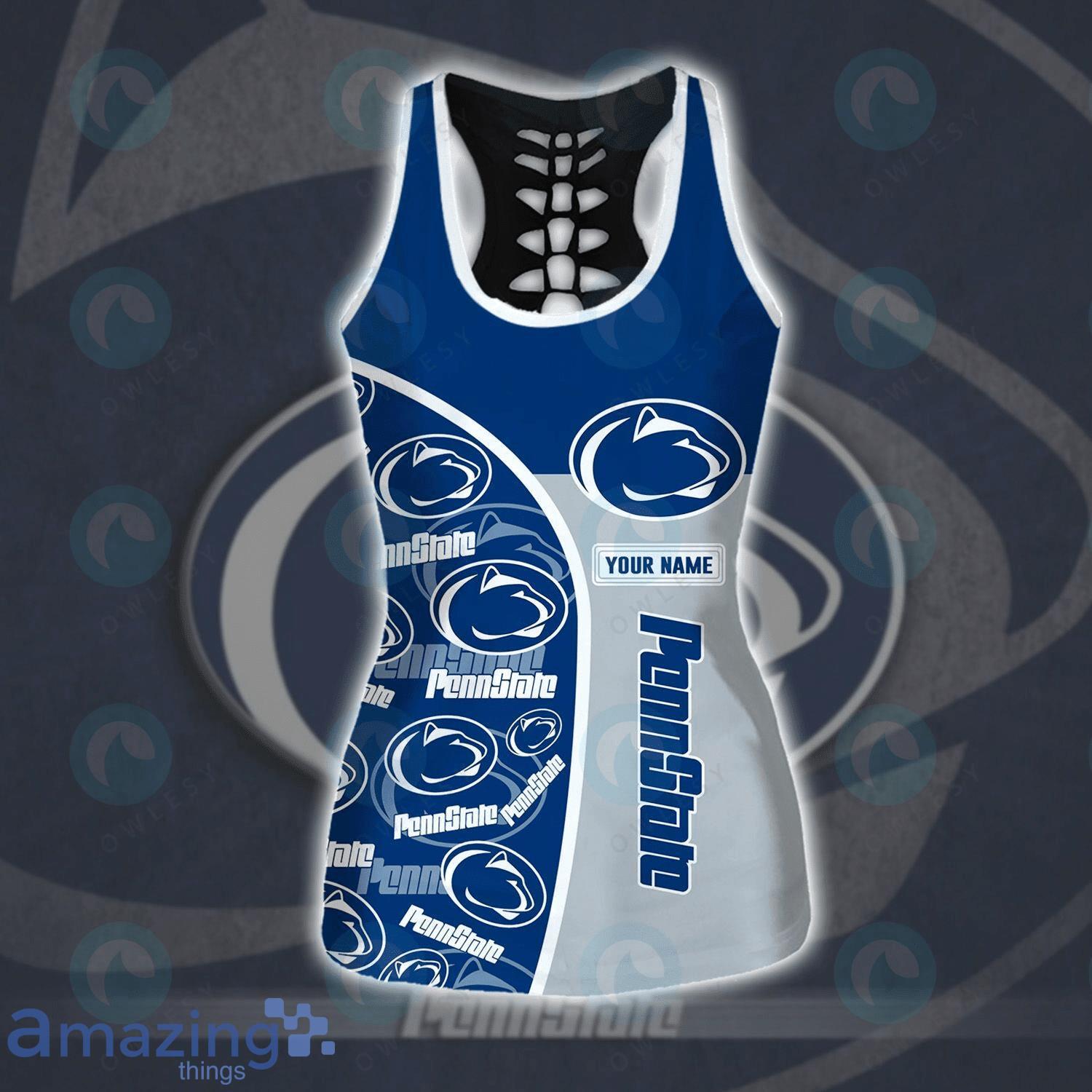 NCAA Penn State Nittany Lions Combo Hollow Tank Top And Leggings For Women Product Photo 1