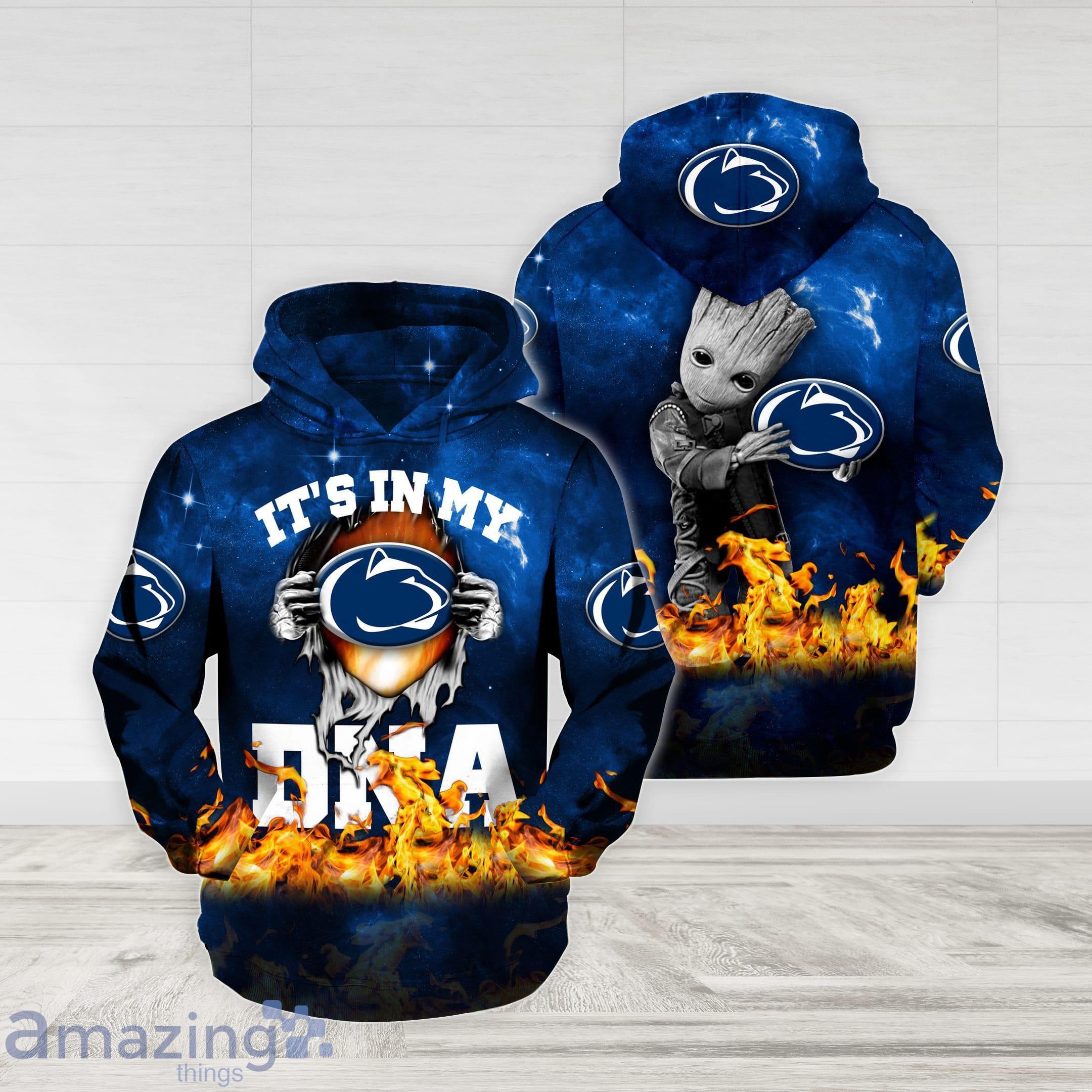 NCAA Penn State Nittany Lions It's Im My DNA Groot Fire 3D Hoodie image NCAA Penn State Nittany Lions It's Im My DNA Groot Fire 3D Hoodie Product Photo 1
