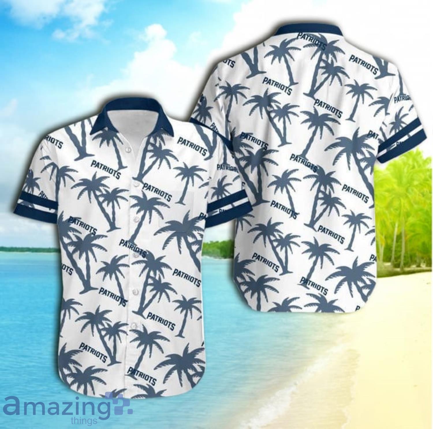 New England Patriots Coconut Tree Nfl Gift For Fan Hawaii Shirt Product Photo 1