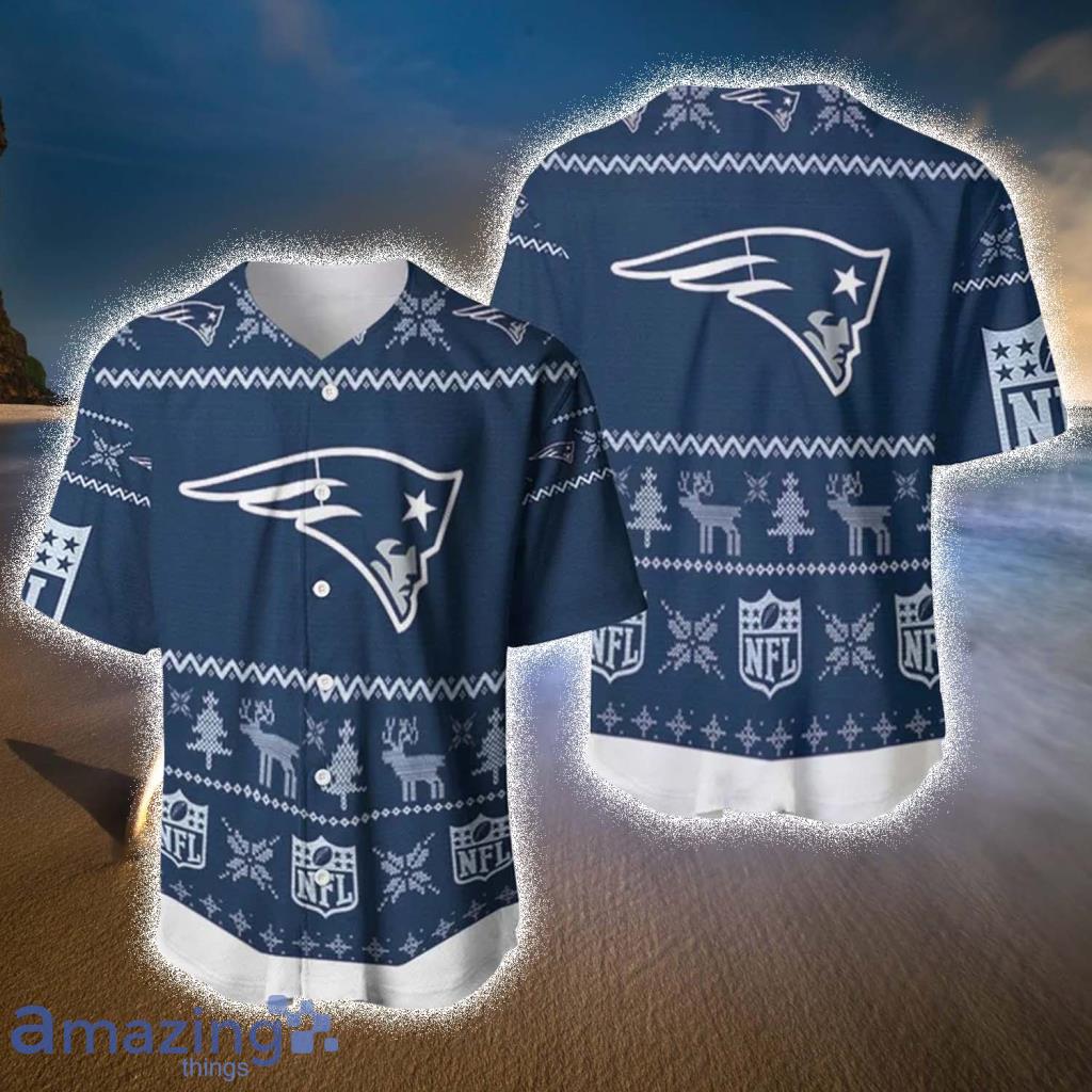 New England Patriots Gnomes Christmas Baseball Jersey Shirt - New England Patriots Gnomes Christmas Baseball Jersey Shirt