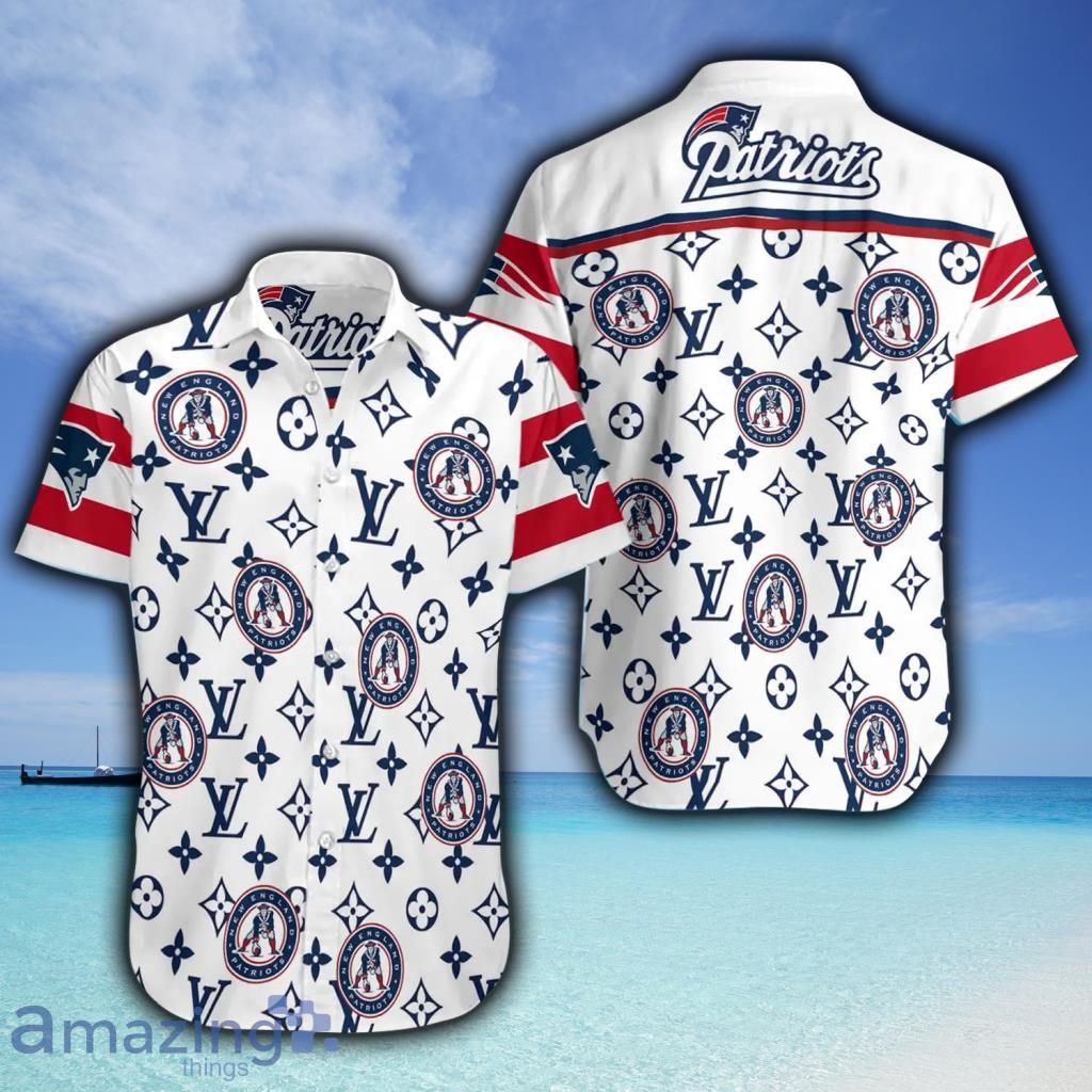 New England Patriots  LV NFL Hawaiian Shirt - New England Patriots  LV NFL Hawaiian Shirt