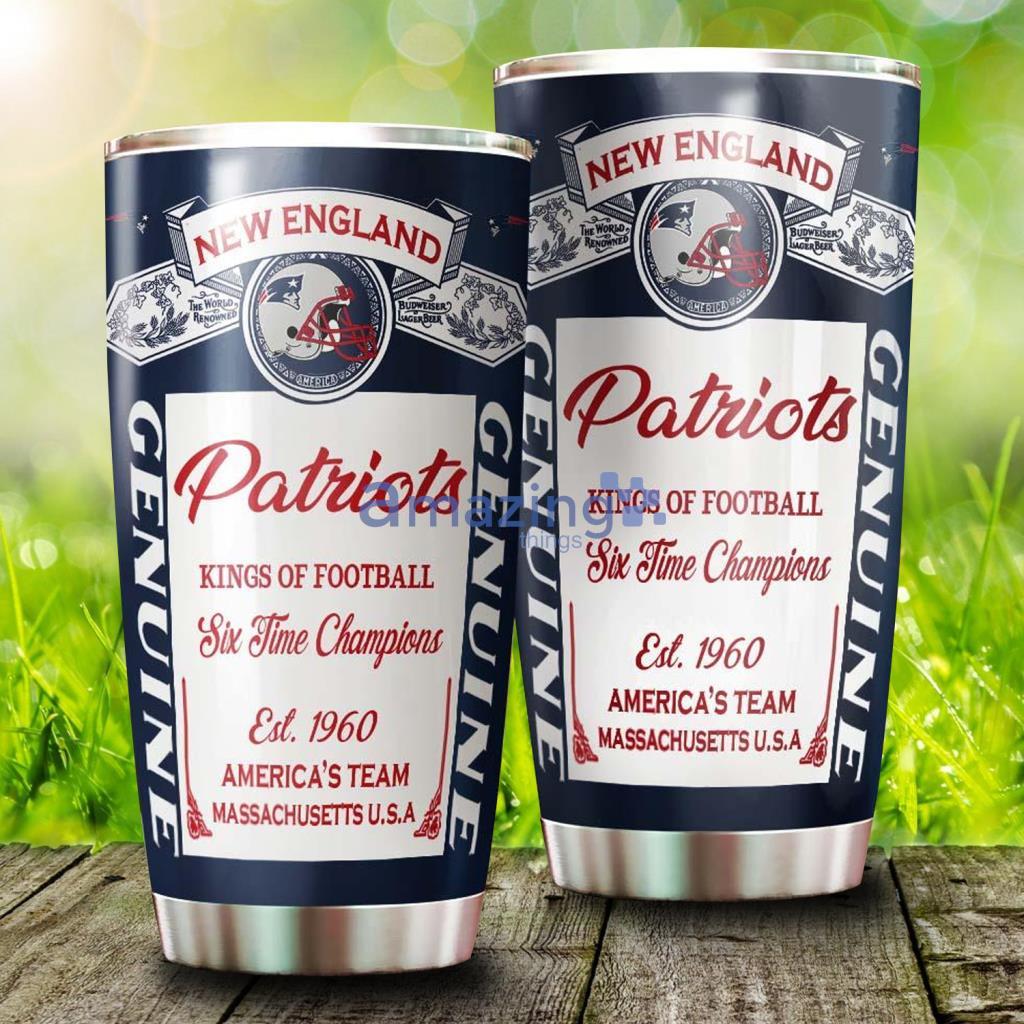 NFL New England Patriots Personalized Printed 16 Oz. Beer Can 