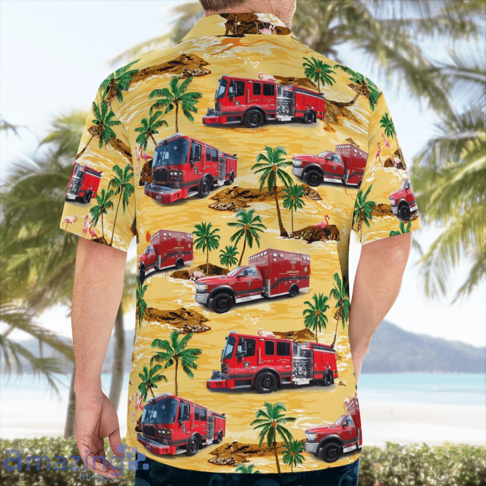 New London Fire Department New London Connecticut Summer Gift Hawaiian Shirt image New London Fire Department New London Connecticut Summer Gift Hawaiian Shirt Product Photo 3