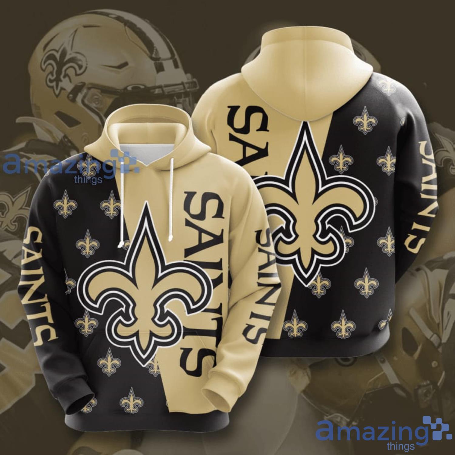 New Orlean Saints Lo Go All Over Print 3D Hoodie Product Photo 1