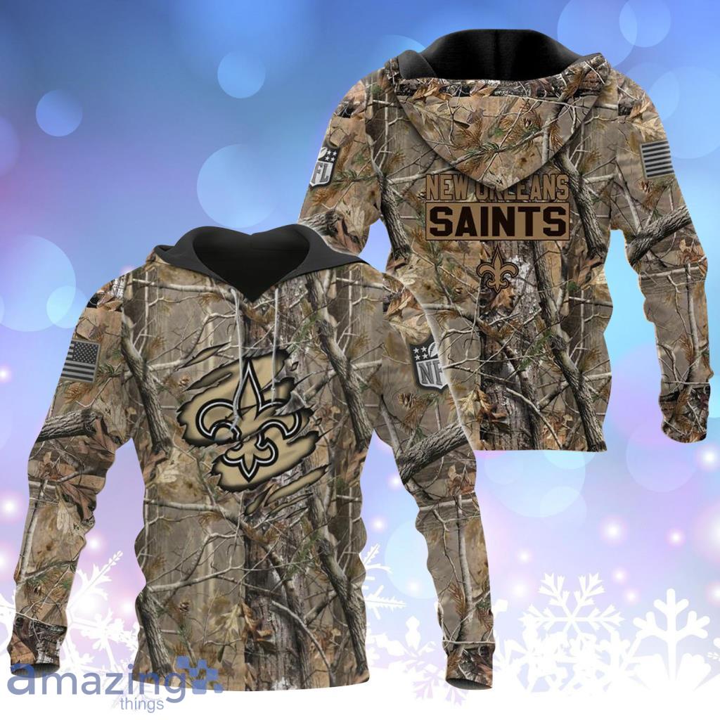 New Orleans Saints NFL Special Camo Hunting Personalized Hoodie T