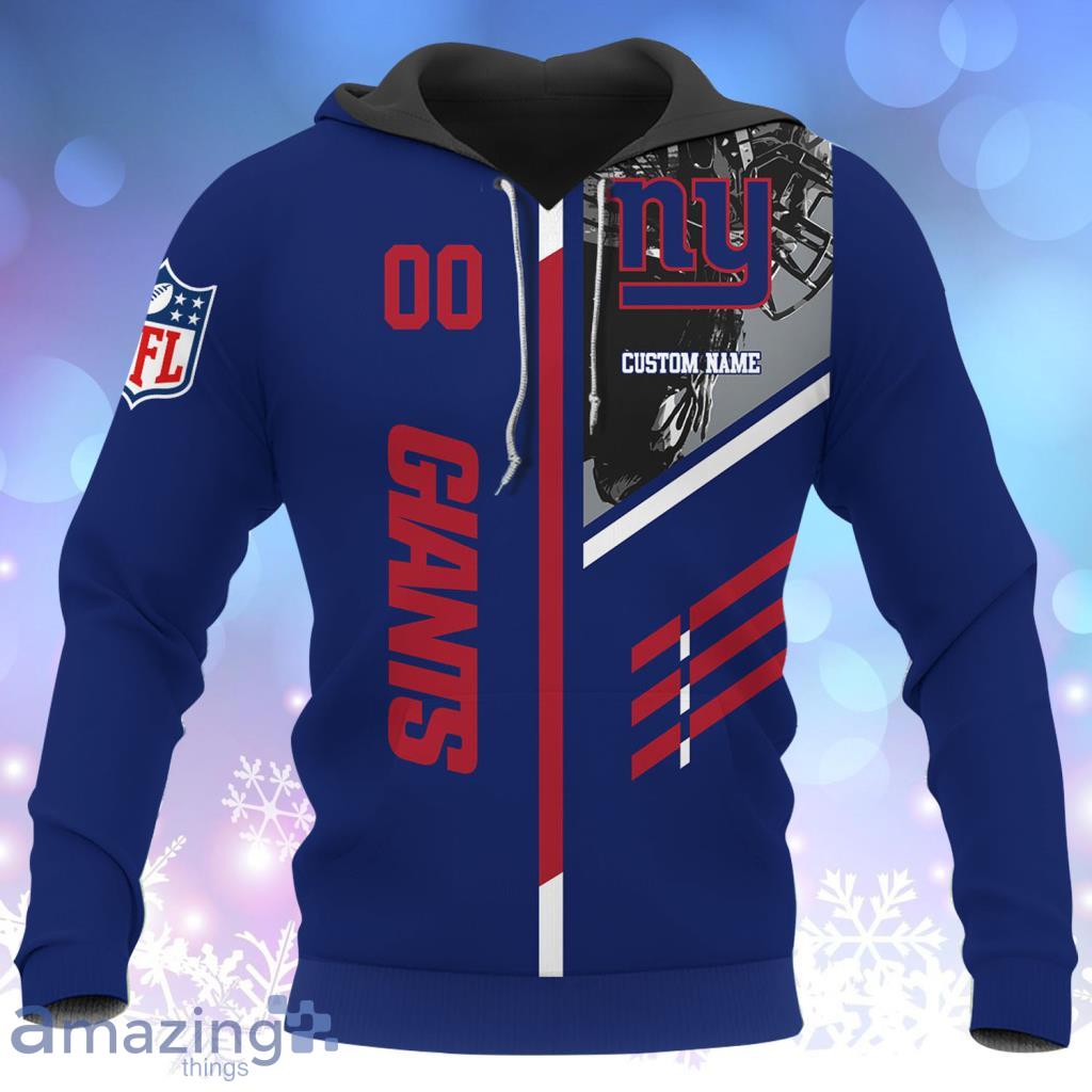 New York Giants NFL Teams Custom Name Monsters Hoodie 3D For Fans